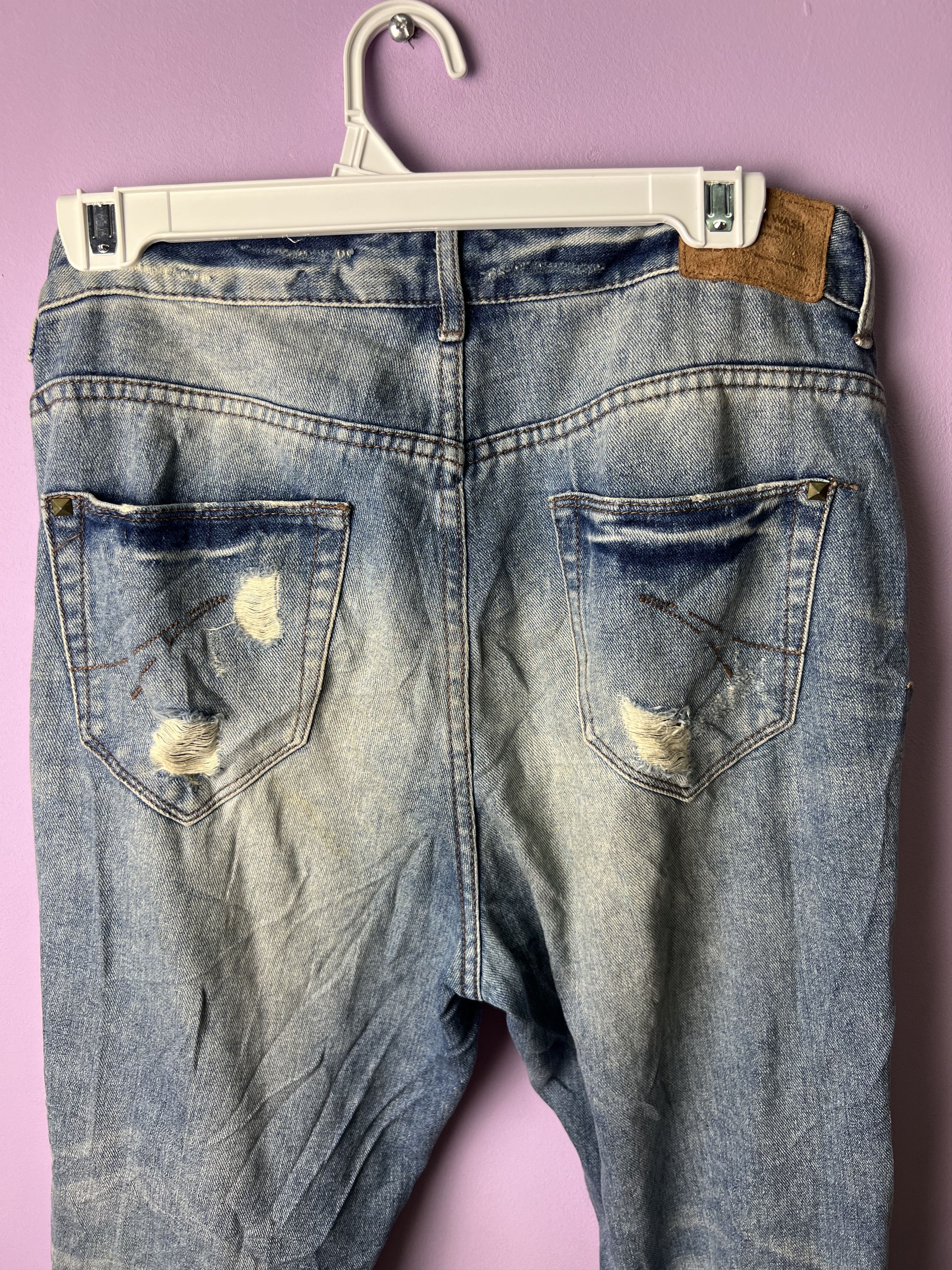 Zara 🔥Zara Distressed Denim Size US 33 - 12 Thumbnail