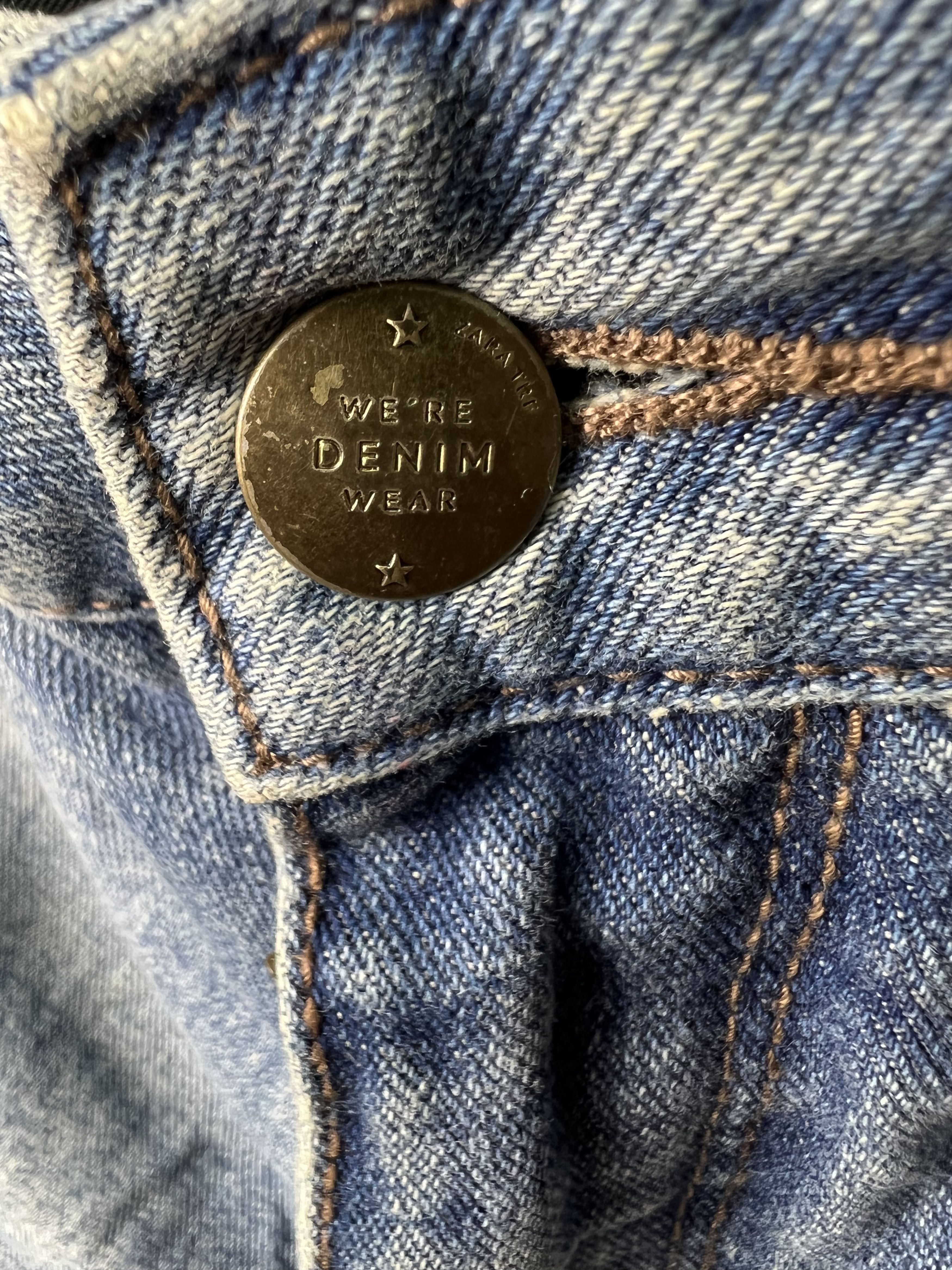 Zara 🔥Zara Distressed Denim Size US 33 - 8 Thumbnail
