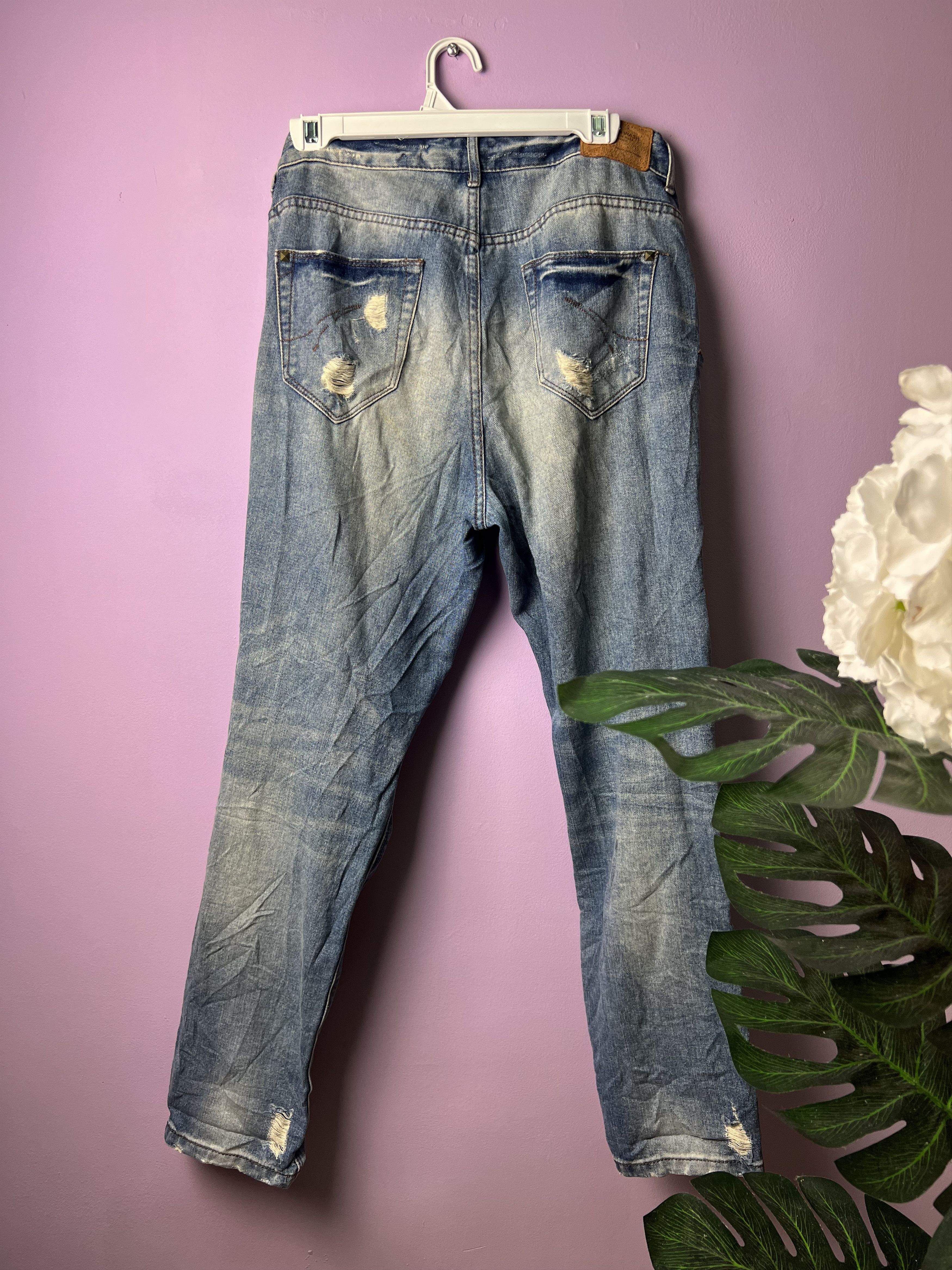 Zara 🔥Zara Distressed Denim Size US 33 - 3 Thumbnail