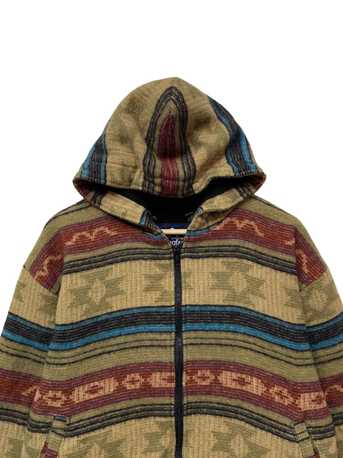 Native 🔥VTG WOOLRICH AZTEC NATIVE NAVAJO ZIPPER HOODIE Size US M / EU 48-50 / 2 - 4 Thumbnail
