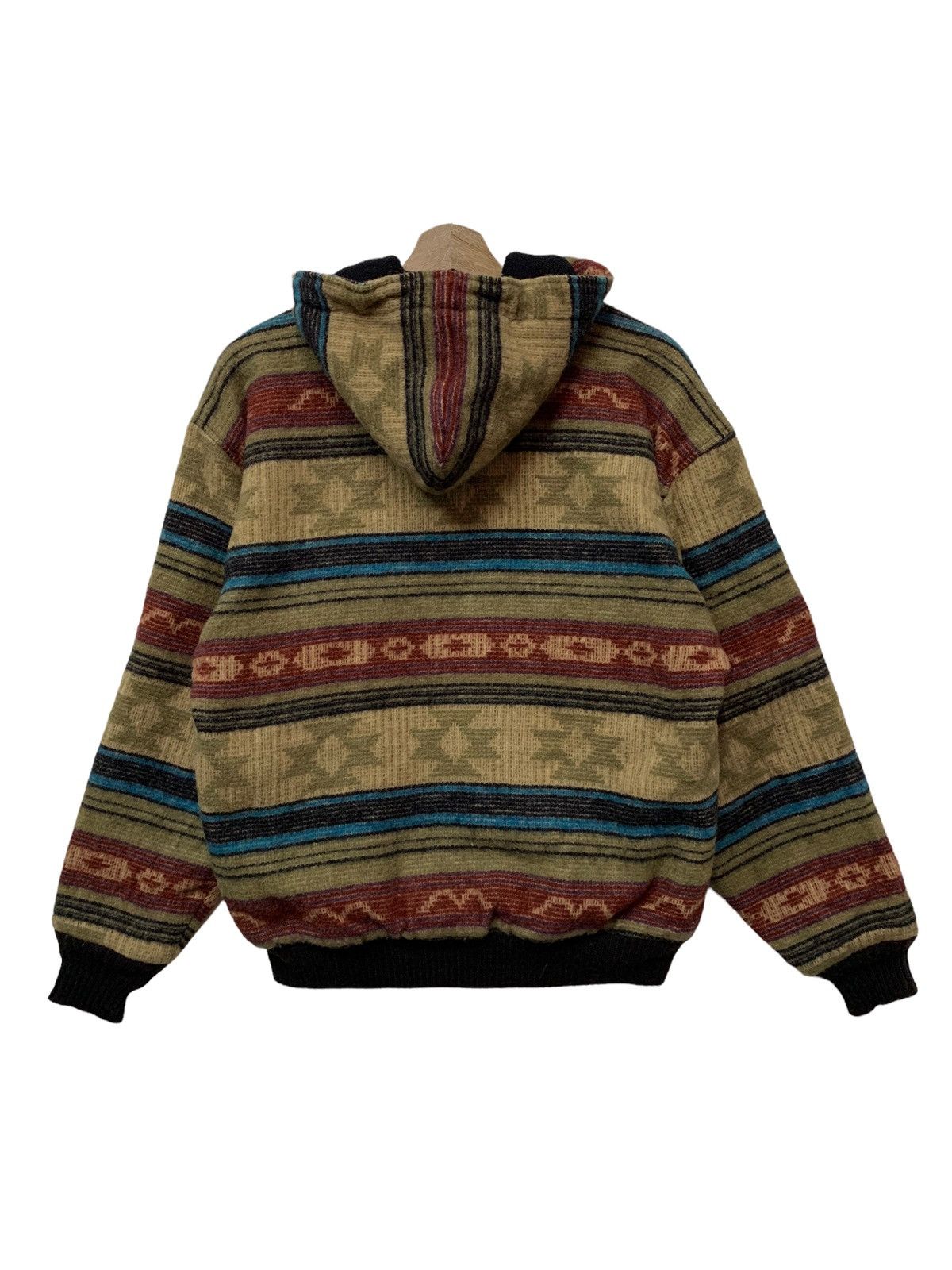 Native 🔥VTG WOOLRICH AZTEC NATIVE NAVAJO ZIPPER HOODIE Size US M / EU 48-50 / 2 - 6 Thumbnail