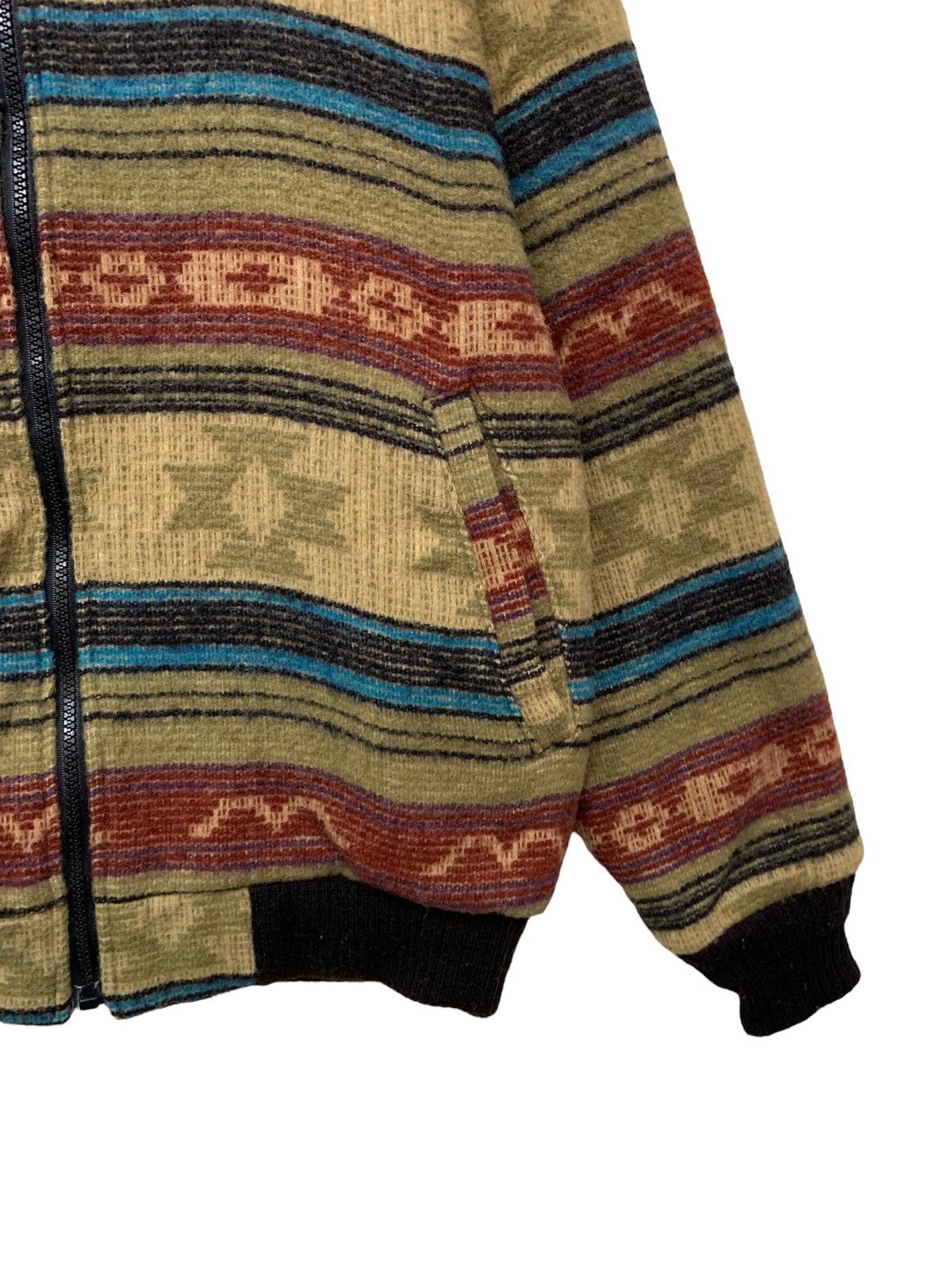 Native 🔥VTG WOOLRICH AZTEC NATIVE NAVAJO ZIPPER HOODIE Size US M / EU 48-50 / 2 - 5 Thumbnail