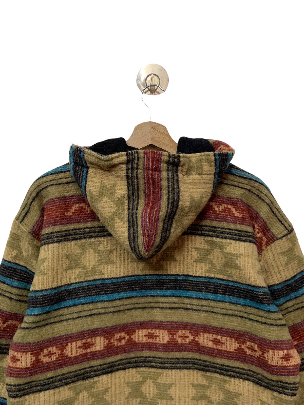 Native 🔥VTG WOOLRICH AZTEC NATIVE NAVAJO ZIPPER HOODIE Size US M / EU 48-50 / 2 - 9 Thumbnail