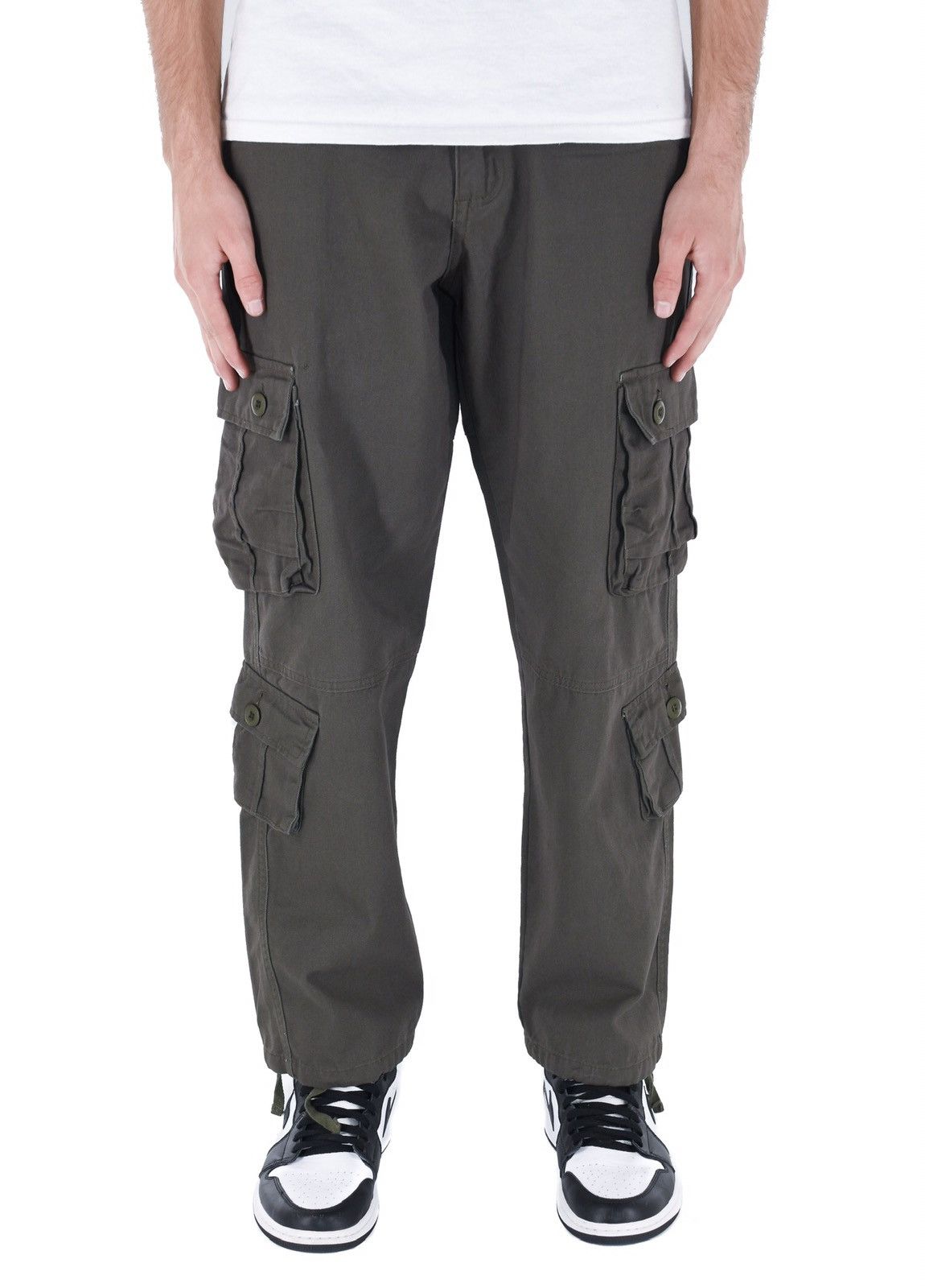 Japanese Brand 8 Pocket Cargo Pants Grey Size US 42 / EU 58 - 2 Thumbnail