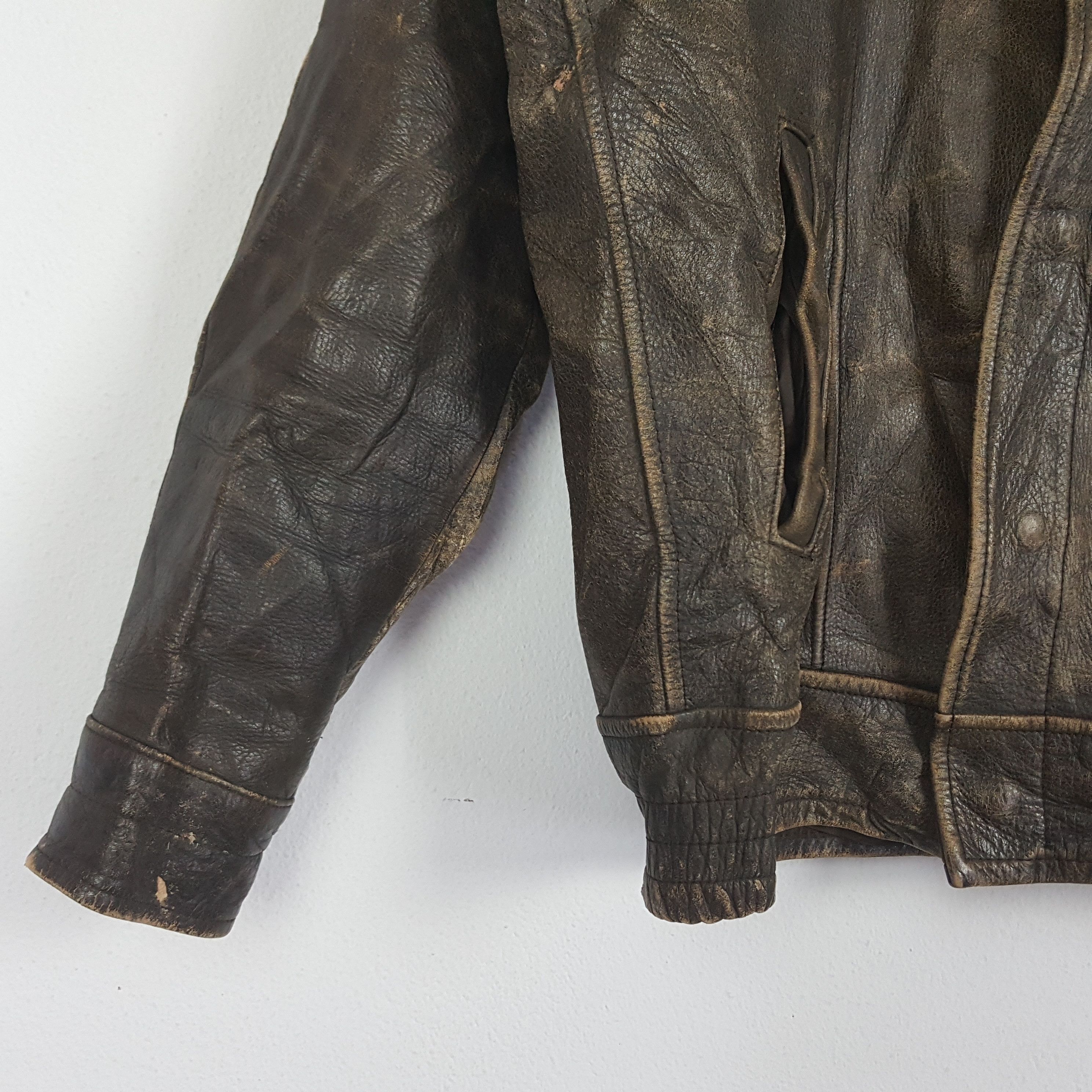 Harley Davidson × Vintage Vintage Japanese Brand Leather Jacket Size US L / EU 52-54 / 3 - 9 Thumbnail