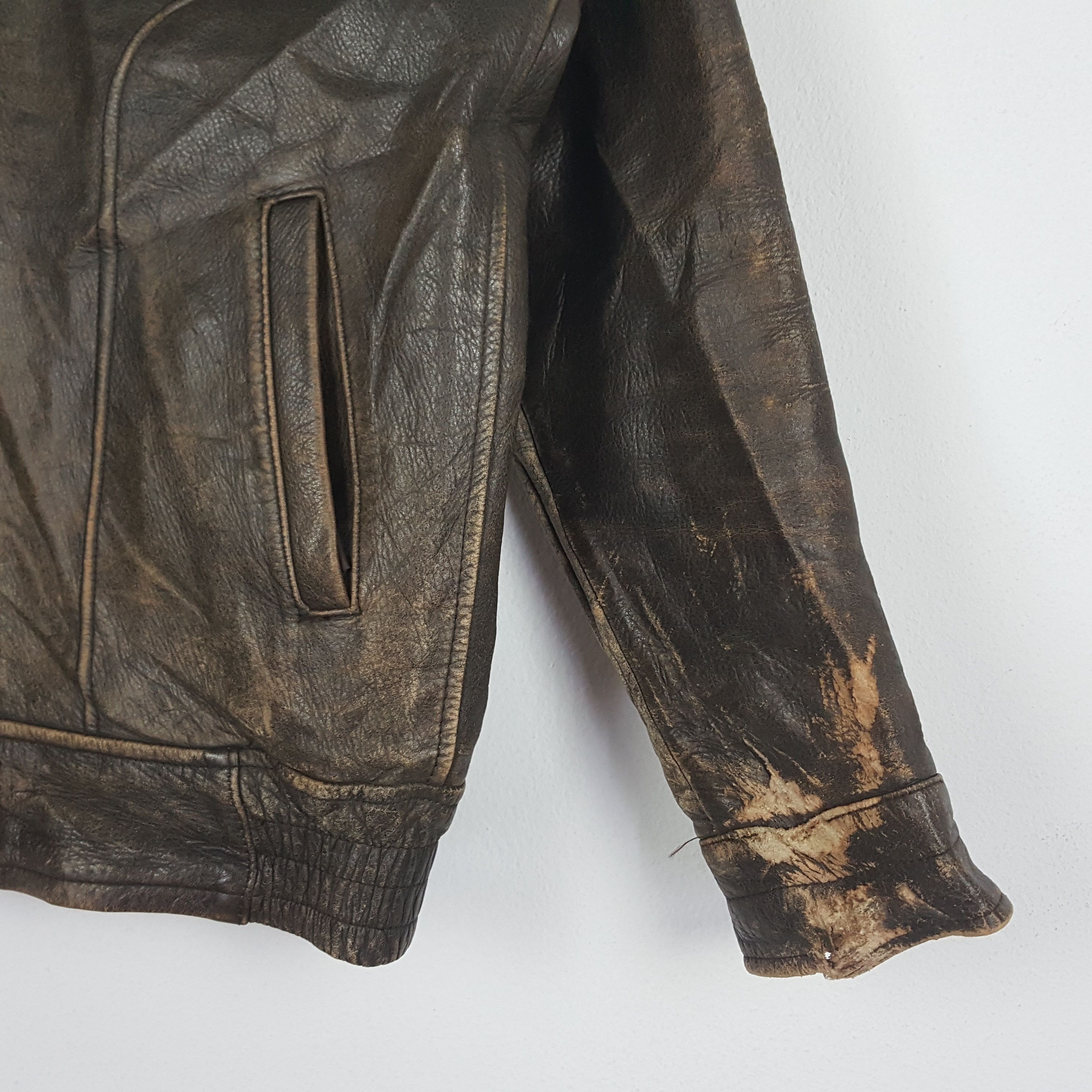 Harley Davidson × Vintage Vintage Japanese Brand Leather Jacket Size US L / EU 52-54 / 3 - 7 Thumbnail