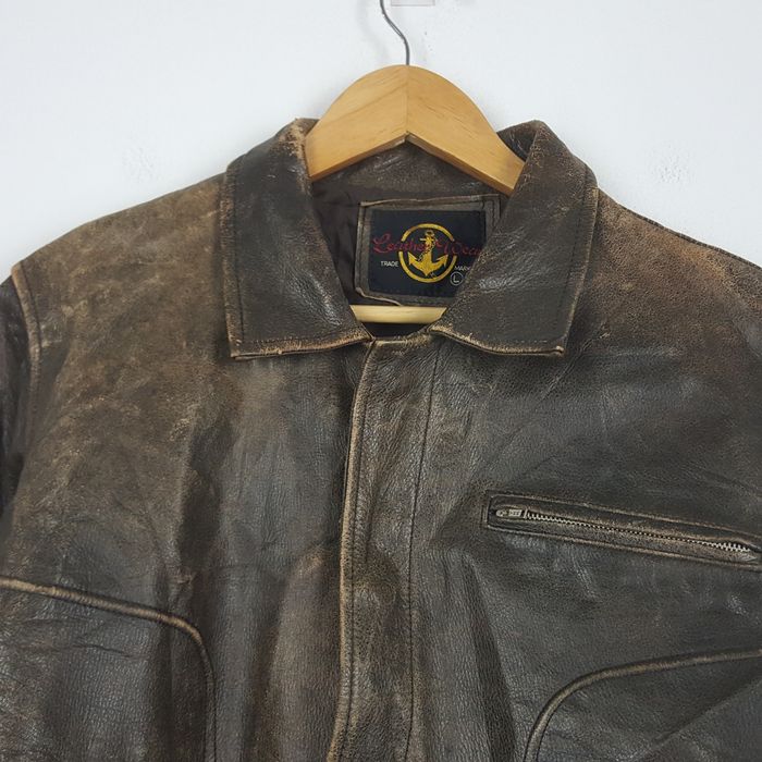 Vintage Vintage Life Members North American Fishing Club Leather Jacket