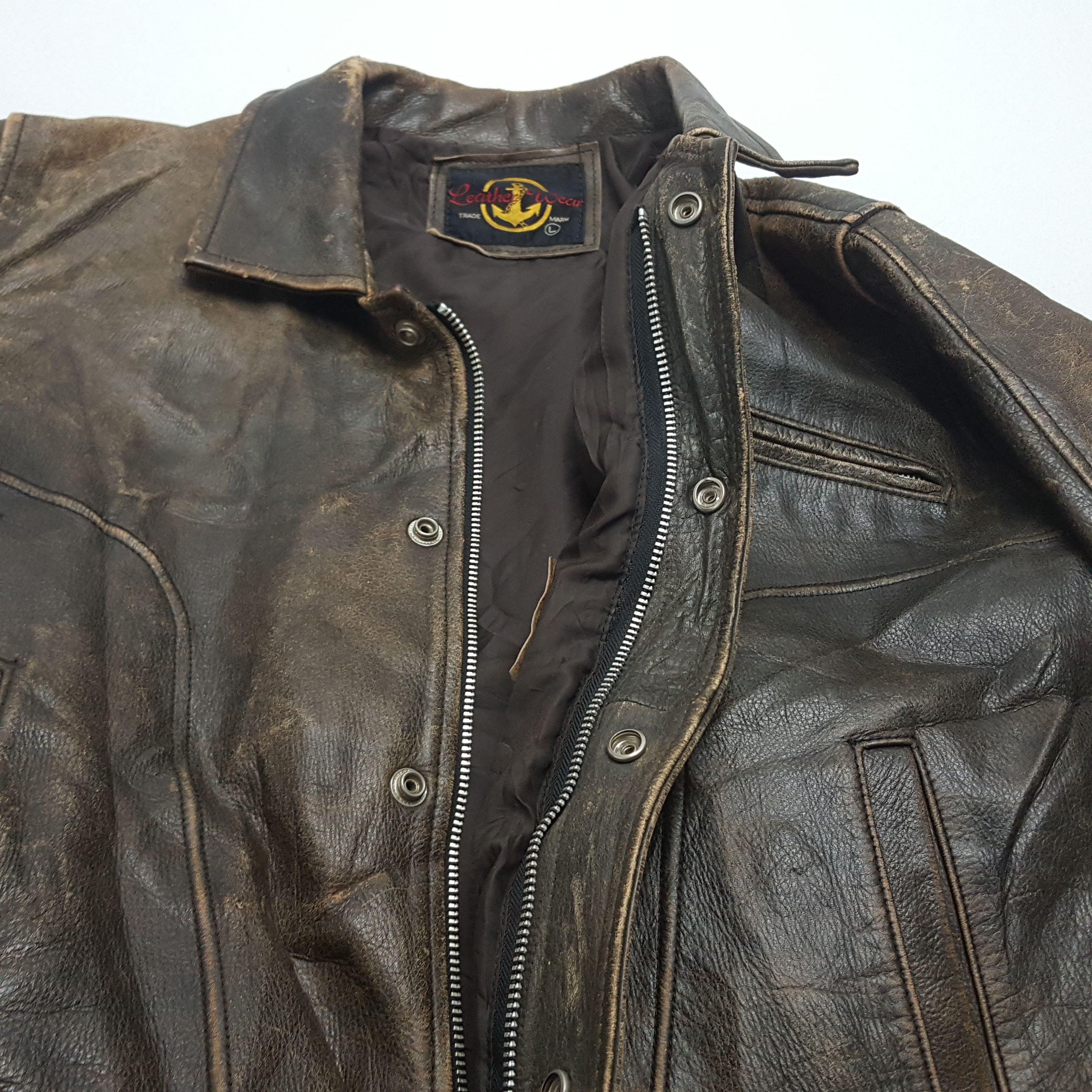 Harley Davidson × Vintage Vintage Japanese Brand Leather Jacket Size US L / EU 52-54 / 3 - 6 Thumbnail