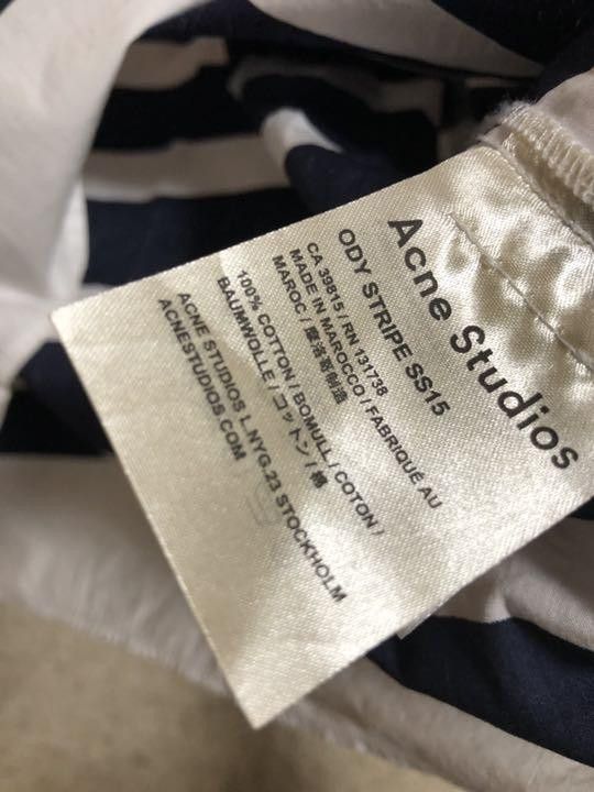 Acne Studios SS15 Boxy Striped Open Collar Short Sleeve Button Shirt Size US S / EU 44-46 / 1 - 3 Thumbnail