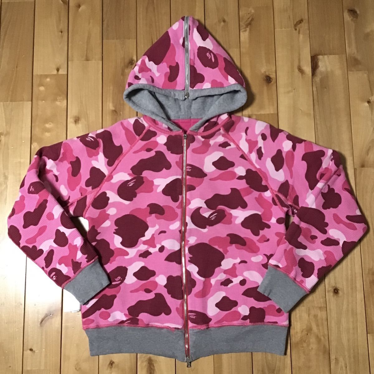 Bape BAPE Pink camo × Pink BAPE logo zip hoodie ape NIGO Size US S / EU 44-46 / 1 - 4 Thumbnail