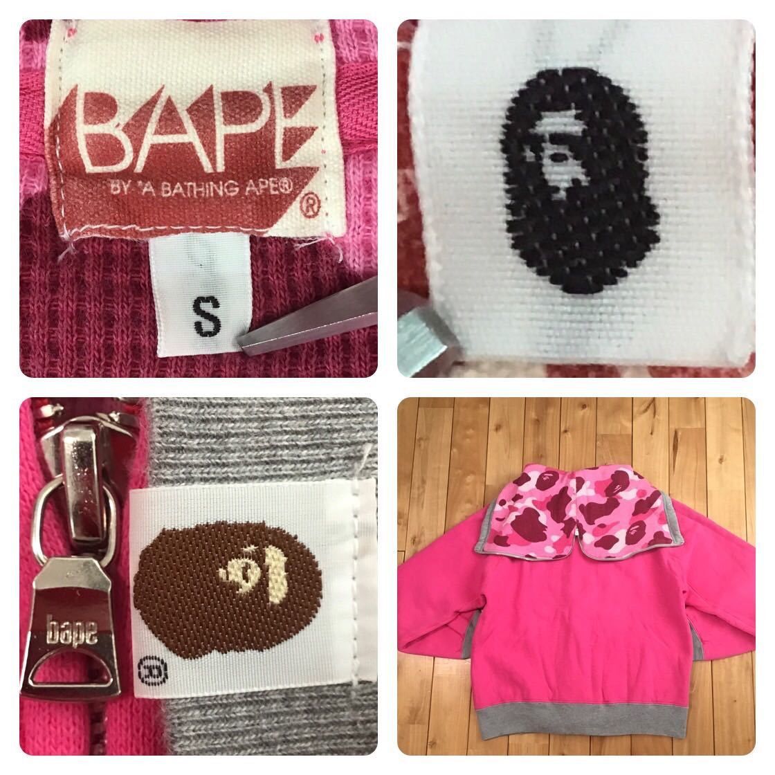 Bape BAPE Pink camo × Pink BAPE logo zip hoodie ape NIGO Size US S / EU 44-46 / 1 - 9 Thumbnail