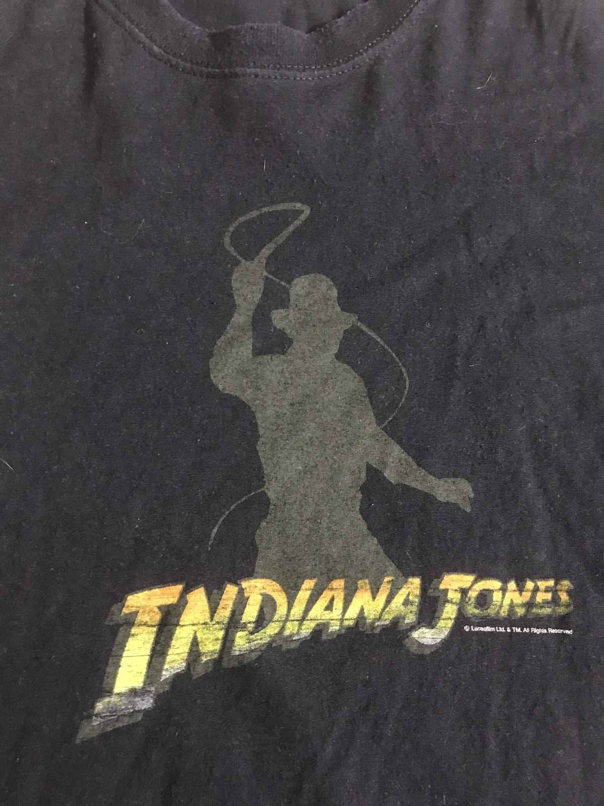 Vintage Indiana Jones promo movie t-shirt Size US L / EU 52-54 / 3 - 3 Thumbnail