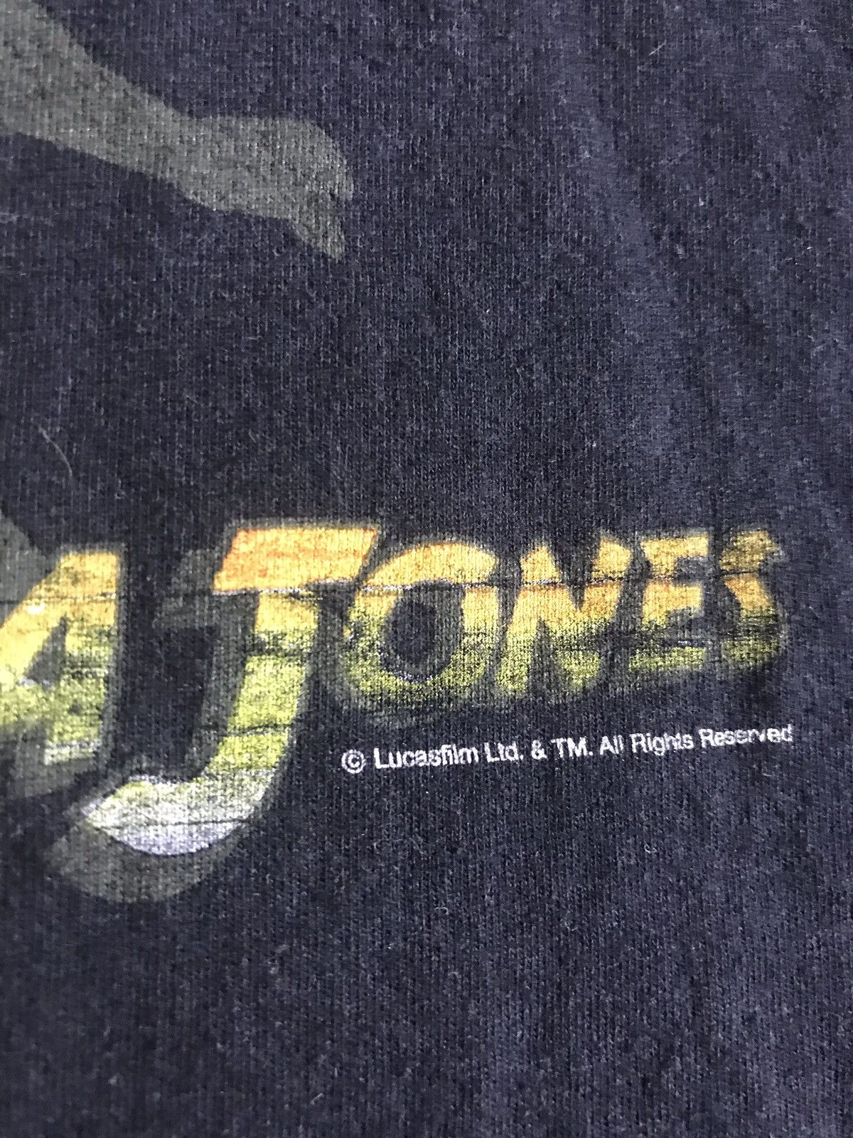 Vintage Indiana Jones promo movie t-shirt Size US L / EU 52-54 / 3 - 4 Thumbnail