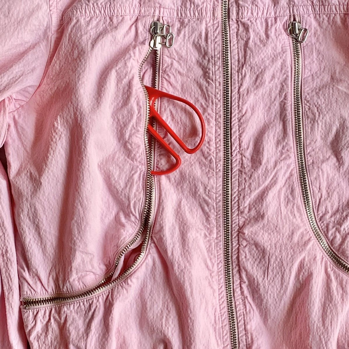 Maison Margiela SS 2006 Pink Cotton Cargo Bomber Jacket Size M / US 6-8 / IT 42-44 - 6 Thumbnail