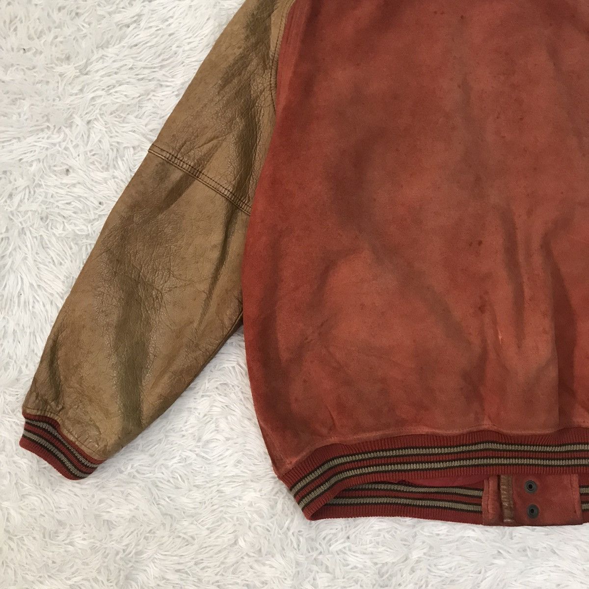 Japanese Brand Vtg Flandre Stardust Club Cowhide Leather Varsity Jacket Size US M / EU 48-50 / 2 - 7 Thumbnail
