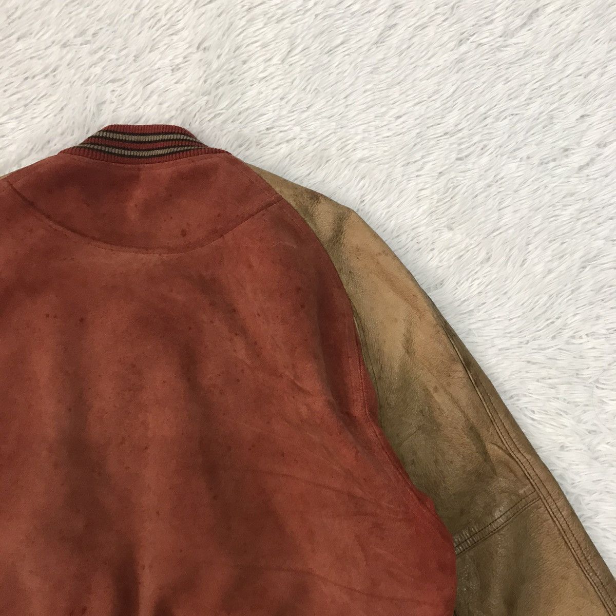 Japanese Brand Vtg Flandre Stardust Club Cowhide Leather Varsity Jacket Size US M / EU 48-50 / 2 - 9 Thumbnail