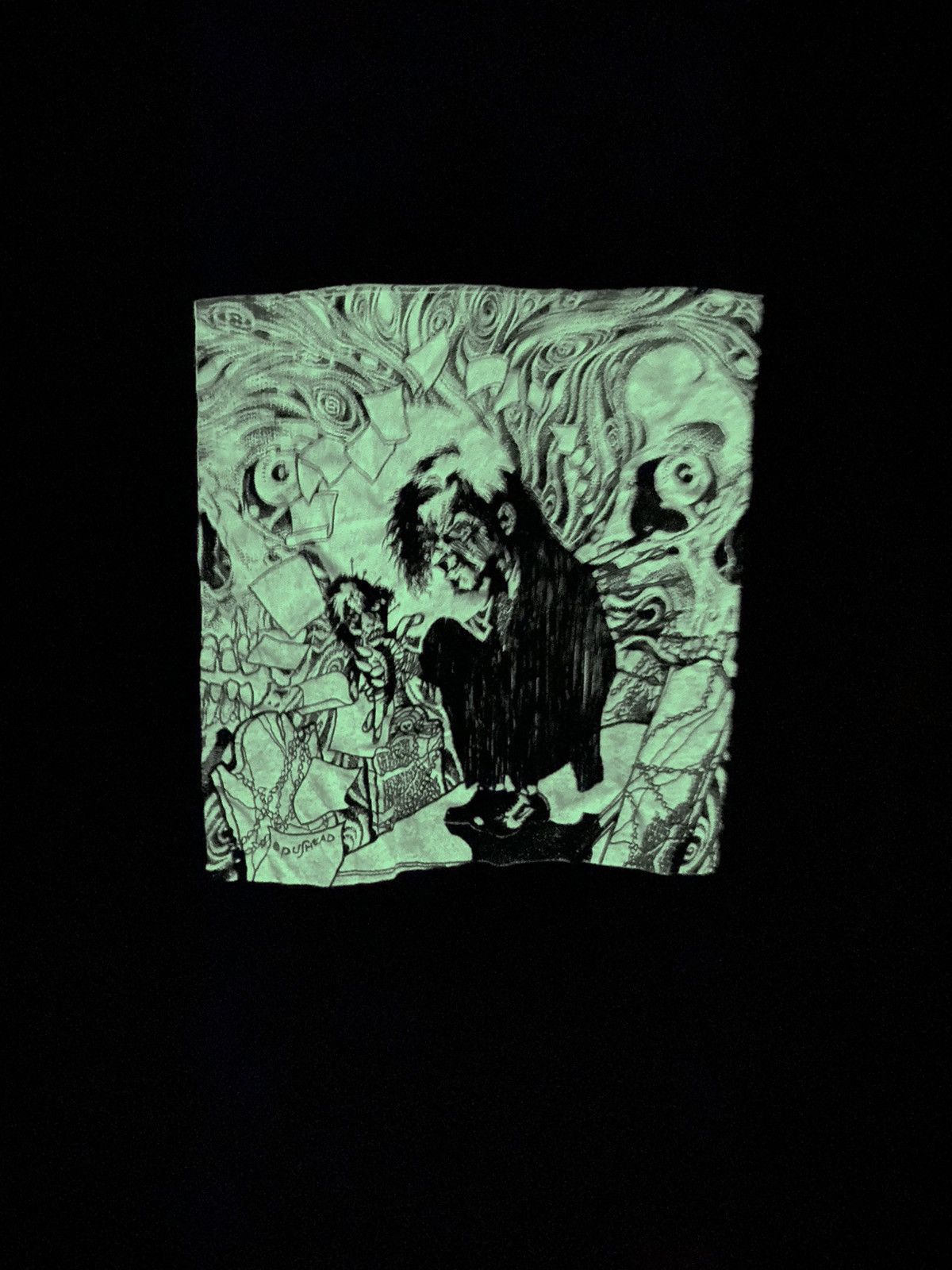 Vtg Septic Death Design By Pushead Glow In The Dark Tee