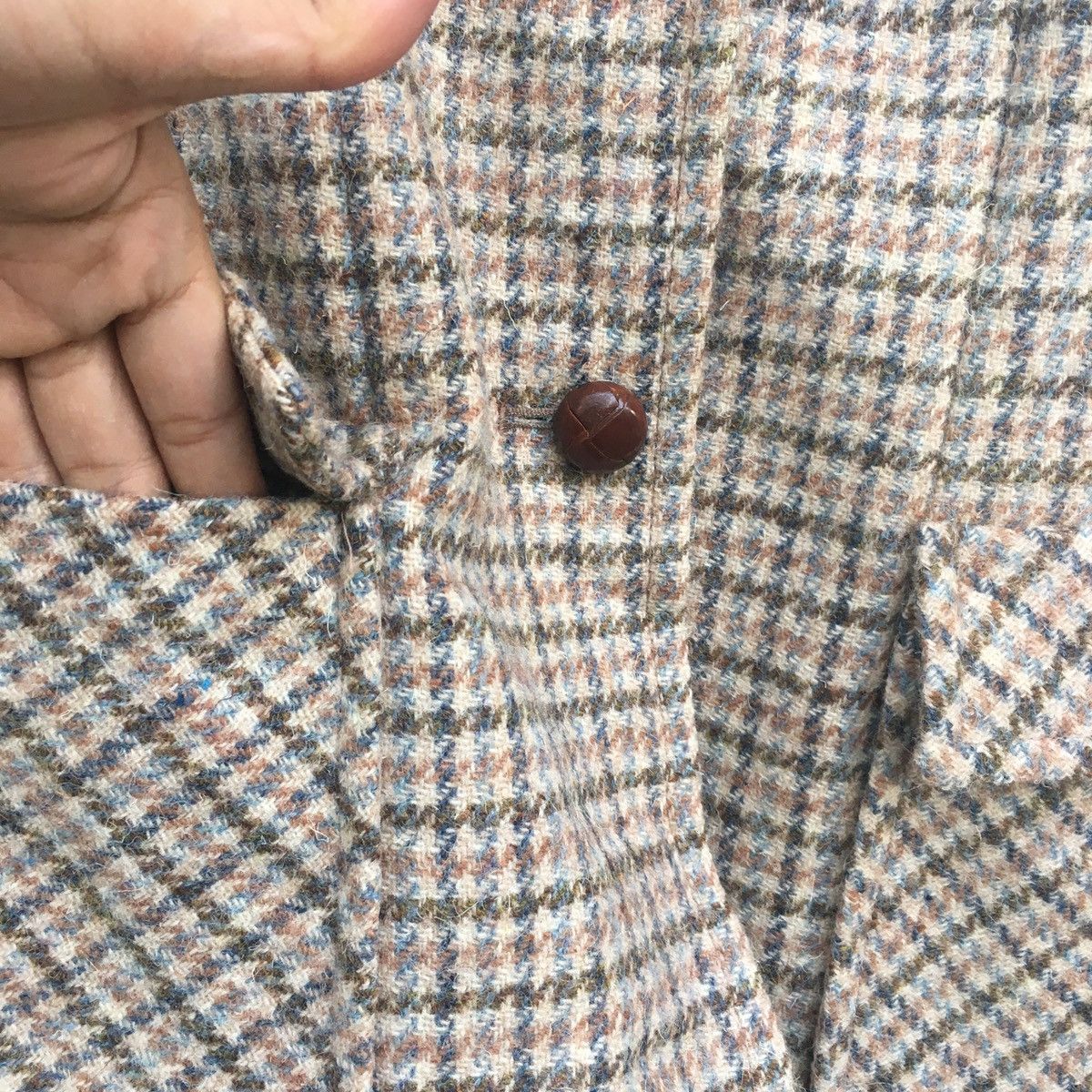 Harris Tweed Harris Tweed Women Wool Coat Made in England Size S / US 4 / IT 40 - 4 Thumbnail