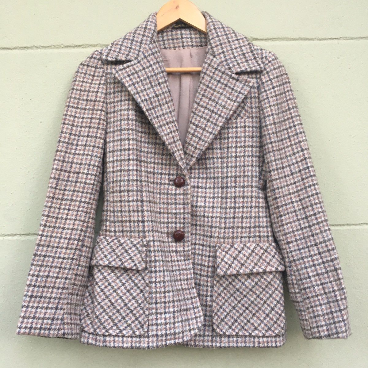 Harris Tweed Harris Tweed Women Wool Coat Made in England Size S / US 4 / IT 40 - 1 Thumbnail