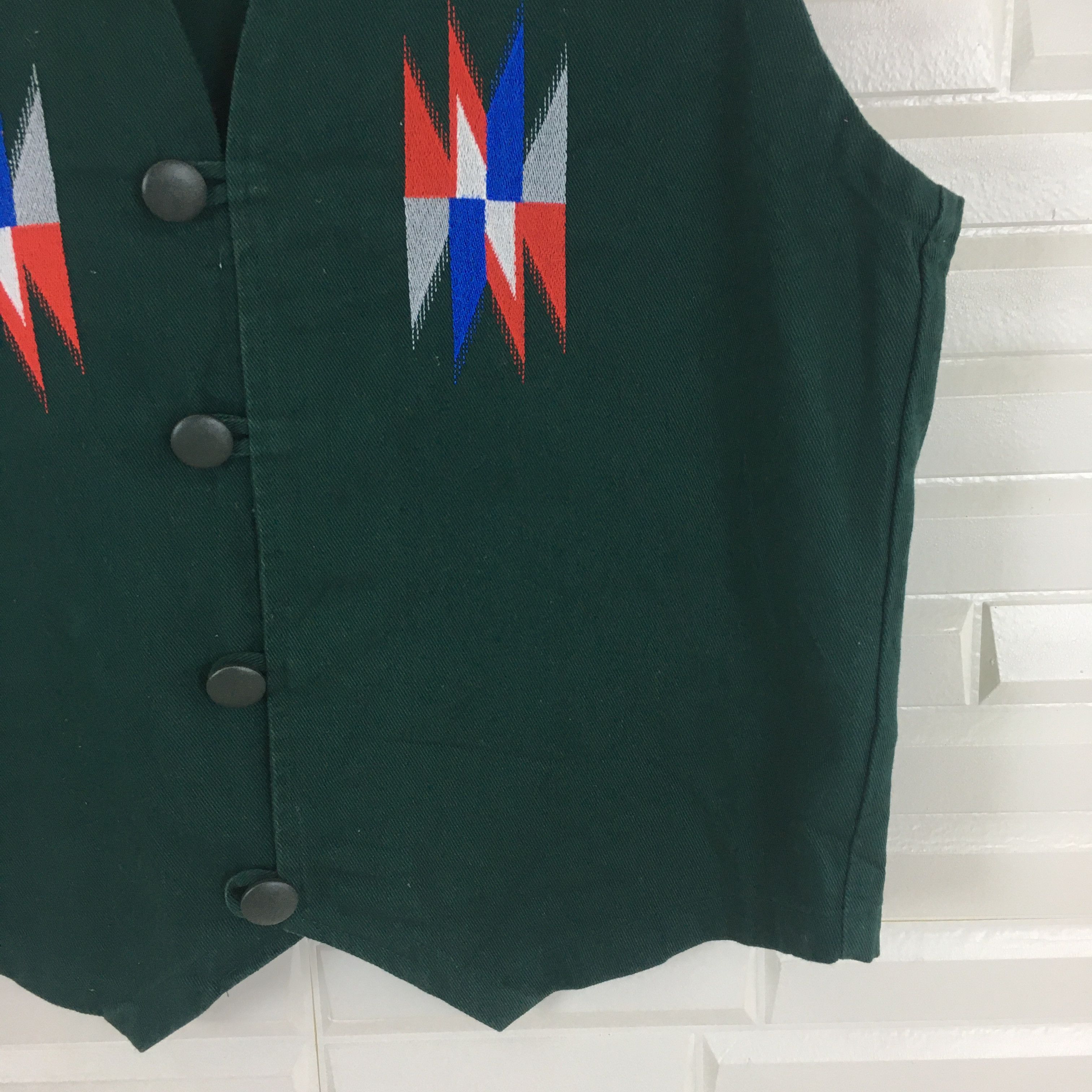 Japanese Brand × Native Japanese Native Navajo Green Vest Size US S / EU 44-46 / 1 - 3 Thumbnail