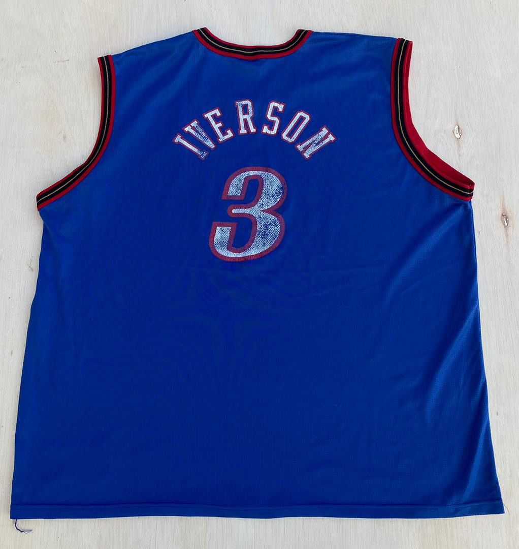 Champion × NBA × Vintage Vintage Philadelphia 76ers Sixers Allen Iverson jersey Size US XXL / EU 58 / 5 - 2 Thumbnail
