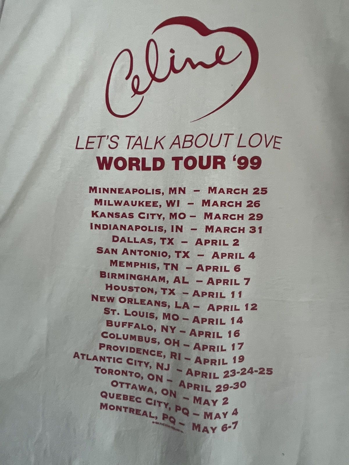 Band Tees × Vintage Celine Dion ft18 Size US XL / EU 56 / 4 - 6 Thumbnail