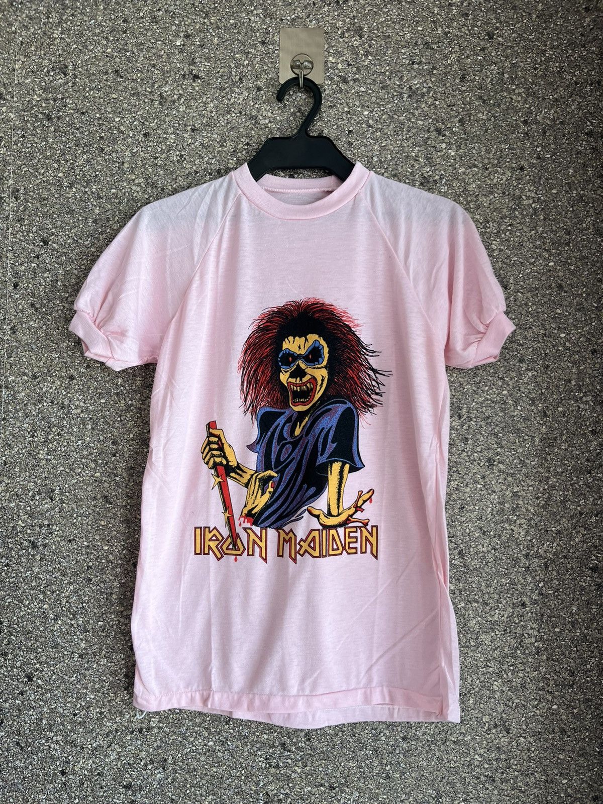image of Made In USA x Vintage Iron Maiden Ft68 in Pink, Men's (Size Medium)