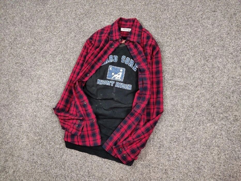 Flannel Vintage Flannel Shirt Travis Scott Style Streetwear Hype Size US M / EU 48-50 / 2 - 4 Thumbnail