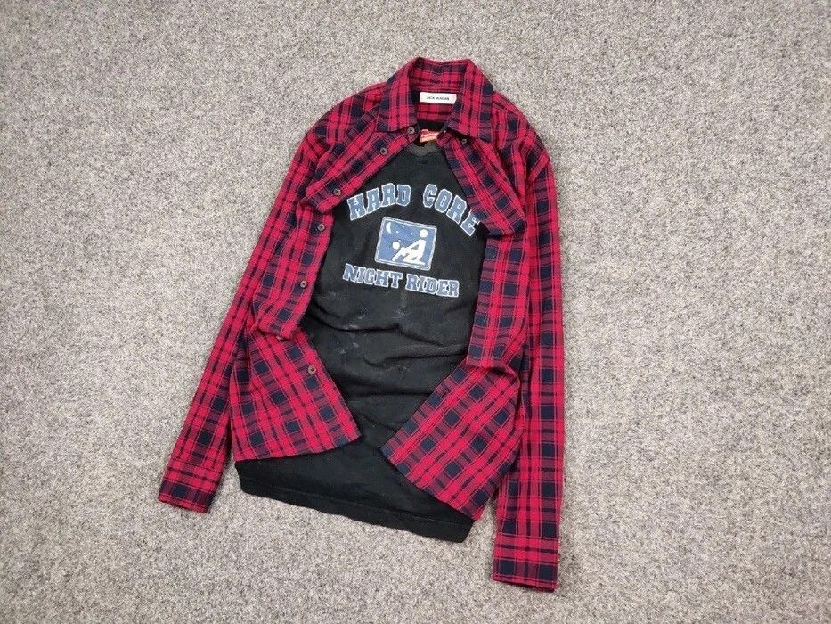 Flannel Vintage Flannel Shirt Travis Scott Style Streetwear Hype Size US M / EU 48-50 / 2 - 2 Thumbnail