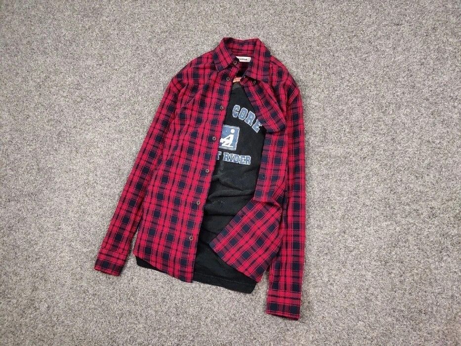 Flannel Vintage Flannel Shirt Travis Scott Style Streetwear Hype Size US M / EU 48-50 / 2 - 3 Thumbnail
