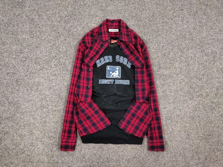 Flannel Vintage Flannel Shirt Travis Scott Style Streetwear Hype Size US M / EU 48-50 / 2 - 1 Thumbnail