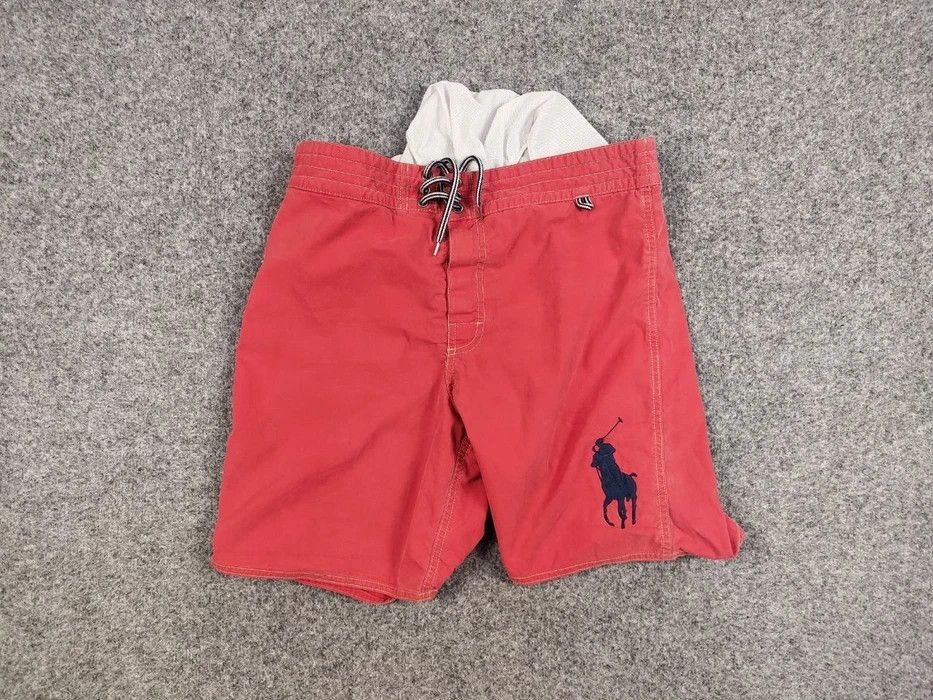 Polo Ralph Lauren Vintage 90's Ralph Lauren Shorts Red Logo Casual Streetwear Size US 31 - 6 Thumbnail