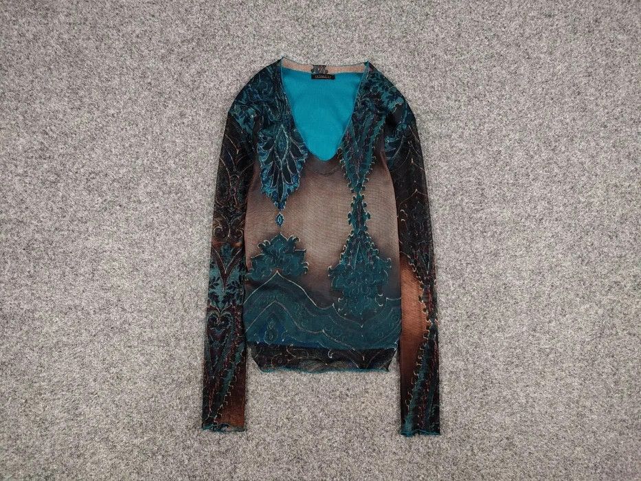 Japanese Brand Vintage Mesh Top Long Sleeve Motive Like Jean Paul Gaultier Size US S / EU 44-46 / 1 - 1 Thumbnail