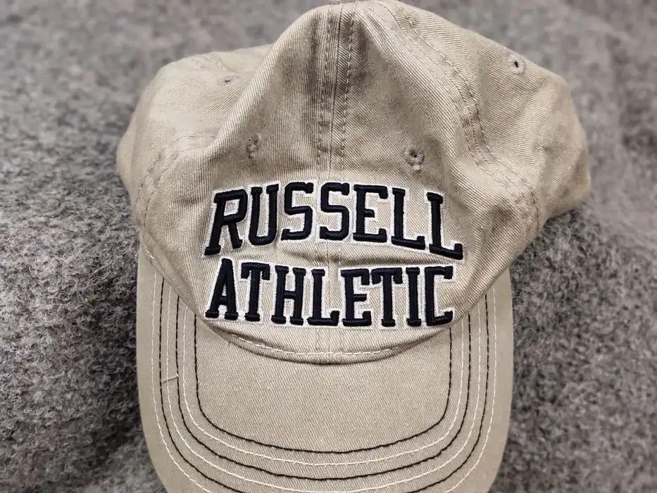 Russell Athletic Vintage 90's Russell Athletic Classic Logo unisex Beige Cap Size ONE SIZE - 6 Thumbnail