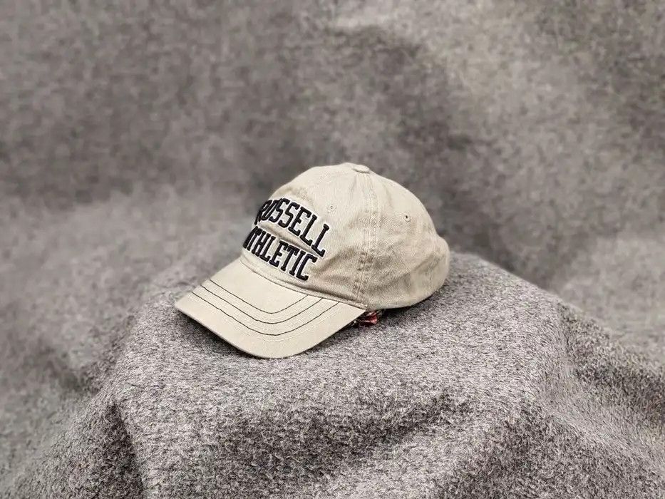 Russell Athletic Vintage 90's Russell Athletic Classic Logo unisex Beige Cap Size ONE SIZE - 4 Thumbnail
