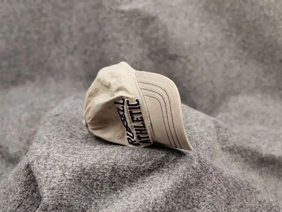 Russell Athletic Vintage 90's Russell Athletic Classic Logo unisex Beige Cap Size ONE SIZE - 5 Thumbnail