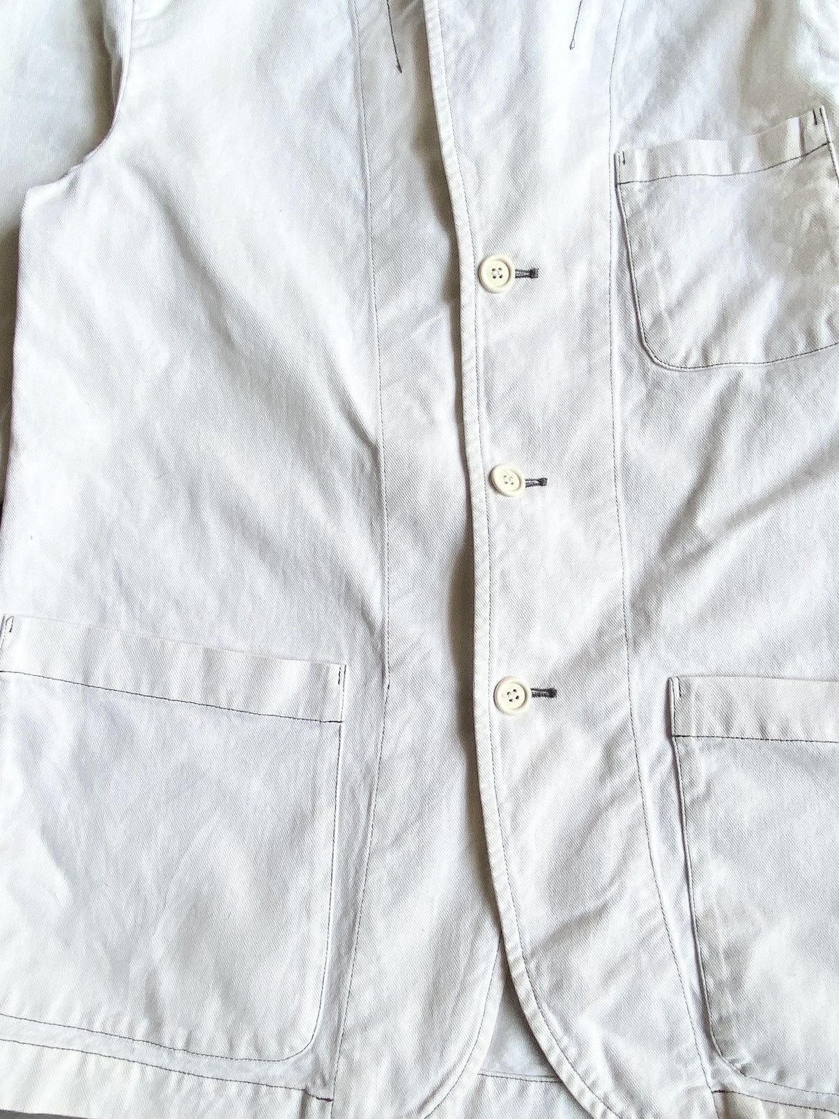 Comme des Garcons Comme Des Garcons Shirts Grey Contrast Stitch Blazer Size US S / EU 44-46 / 1 - 3 Thumbnail
