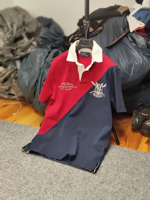 Polo Ralph Lauren Vintage 90's Polo Ralph Lauren Two-Tone logo Polo Shirt Size US S / EU 44-46 / 1 - 10 Thumbnail