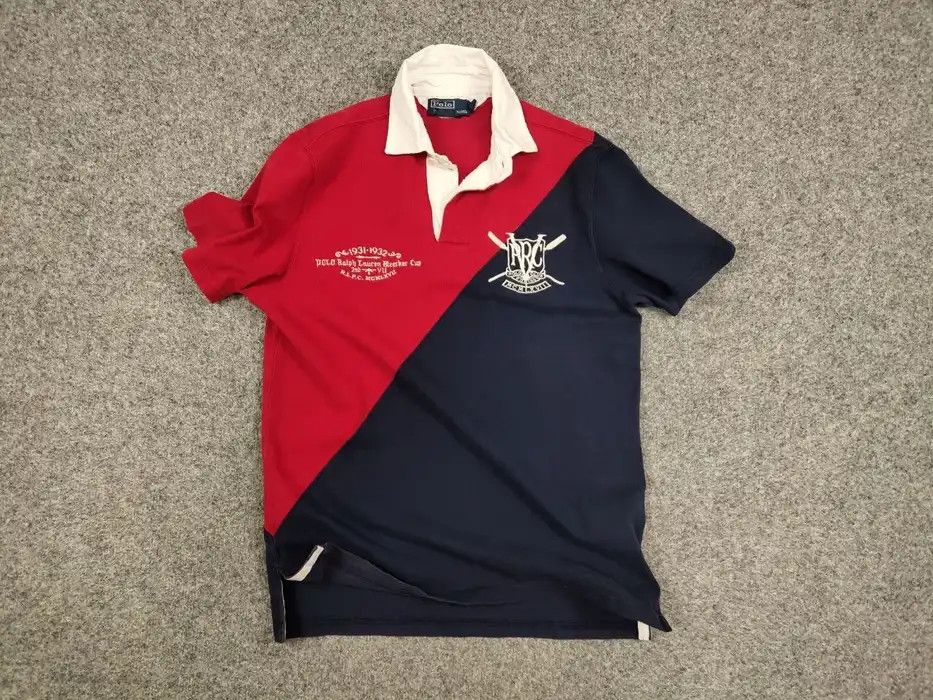 Polo Ralph Lauren Vintage 90's Polo Ralph Lauren Two-Tone logo Polo Shirt Size US S / EU 44-46 / 1 - 5 Thumbnail