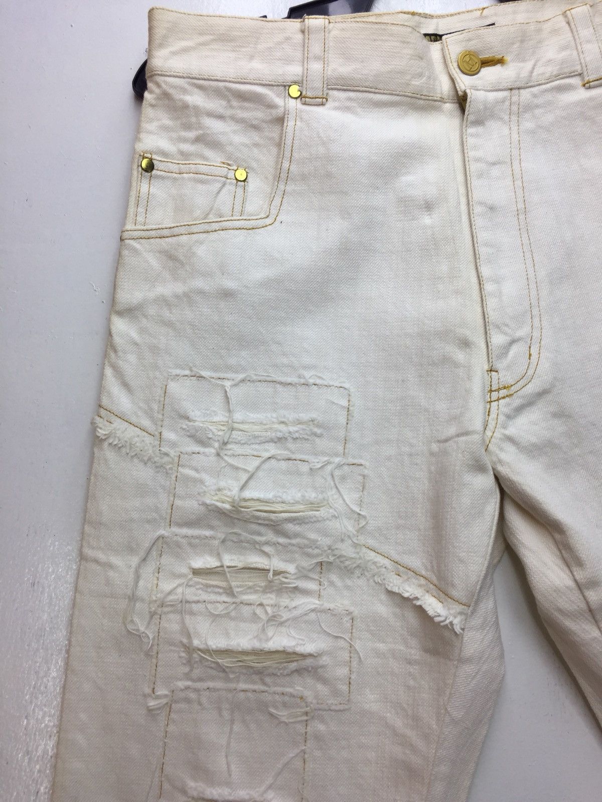 Japanese Brand Madpagers Japan Distress Denim Pant Size US 32 / EU 48 - 6 Thumbnail