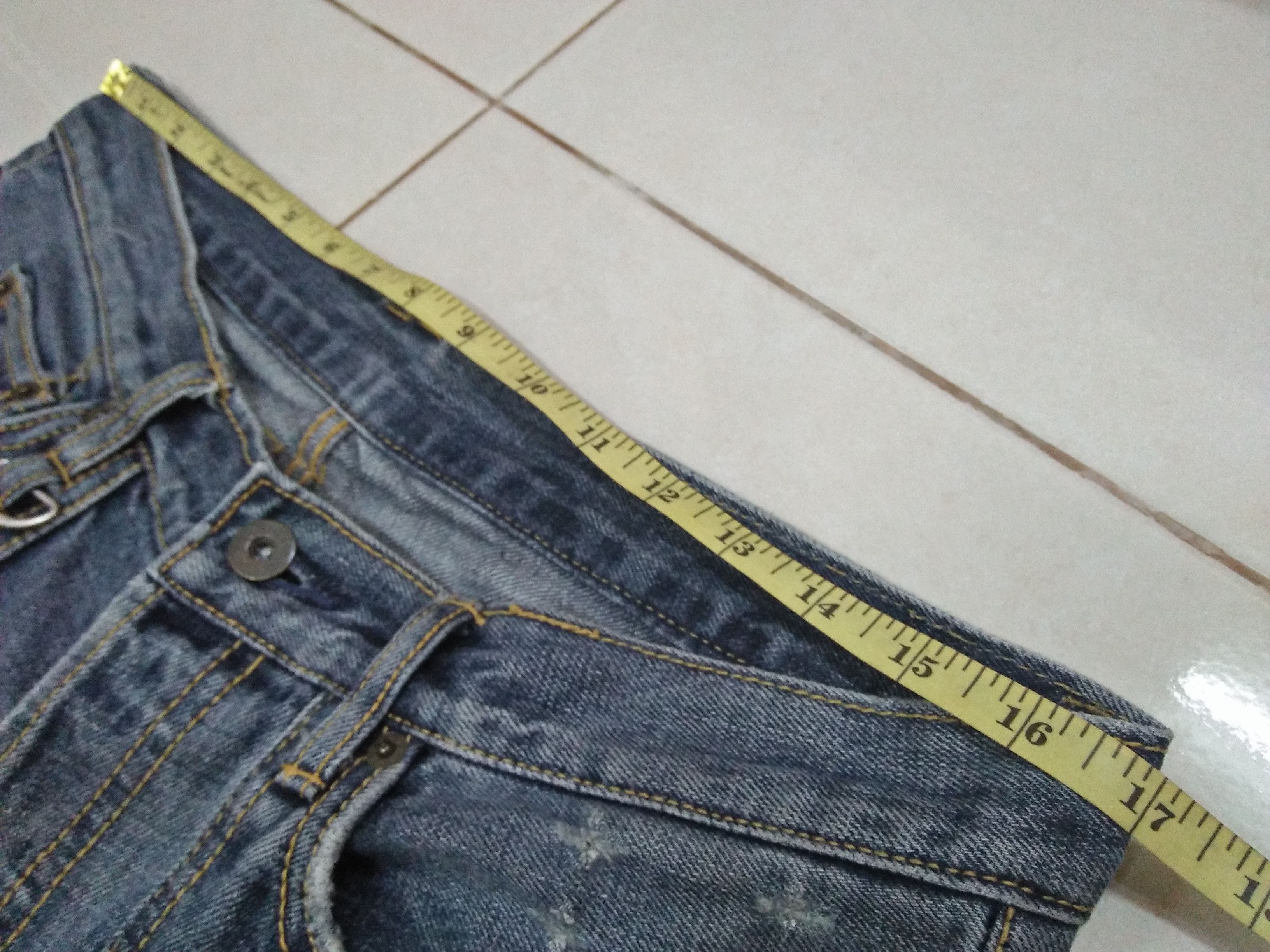 Japanese Brand TCB JEANS Hajime Inoue Distressed Paint Splattered Denim Size US 34 / EU 50 - 12 Thumbnail