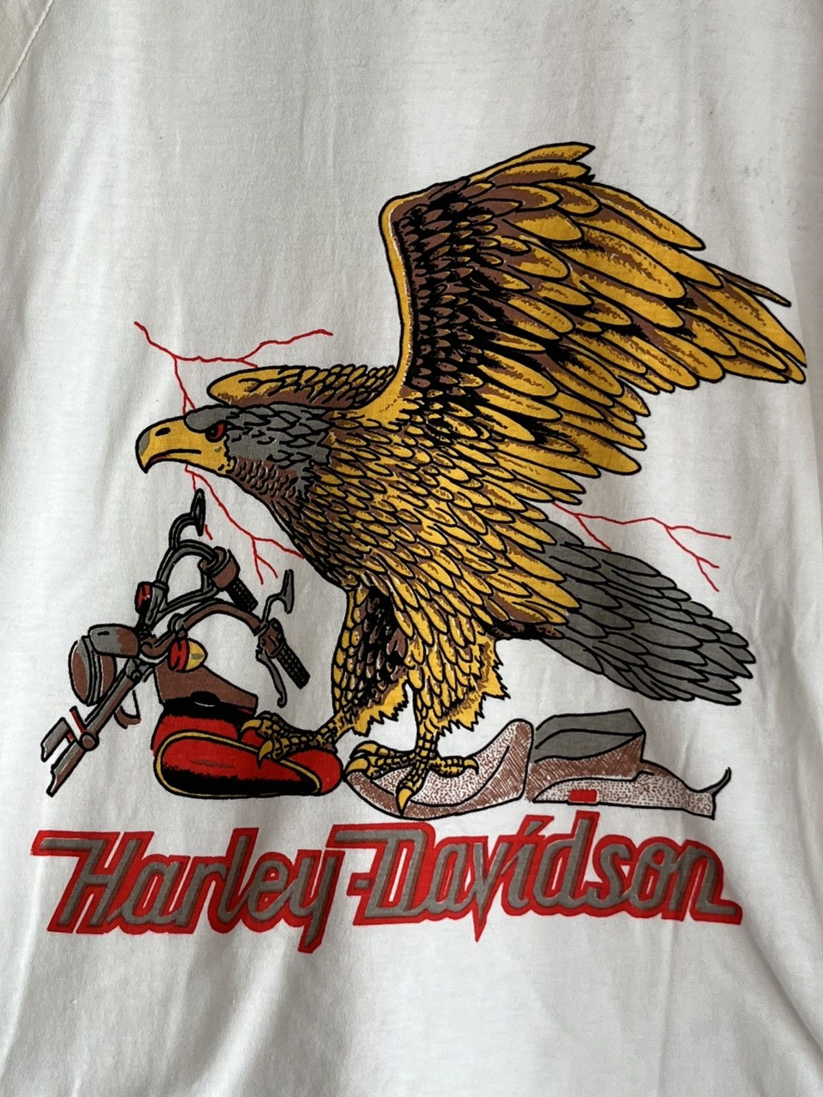 Vintage Harley davidson ft68 Size US L / EU 52-54 / 3 - 2 Thumbnail