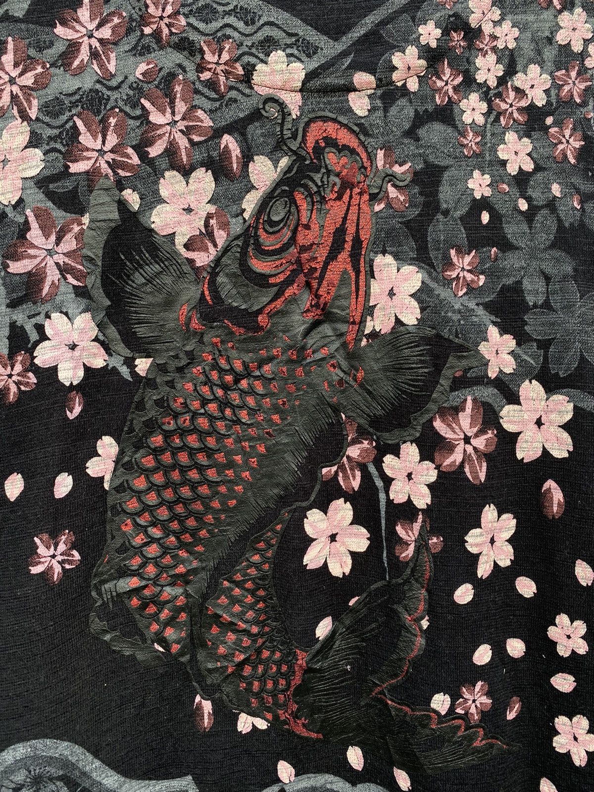 Japanese Brand japanese traditional classic sukajan shirt floral + koi fish Size US L / EU 52-54 / 3 - 10 Thumbnail
