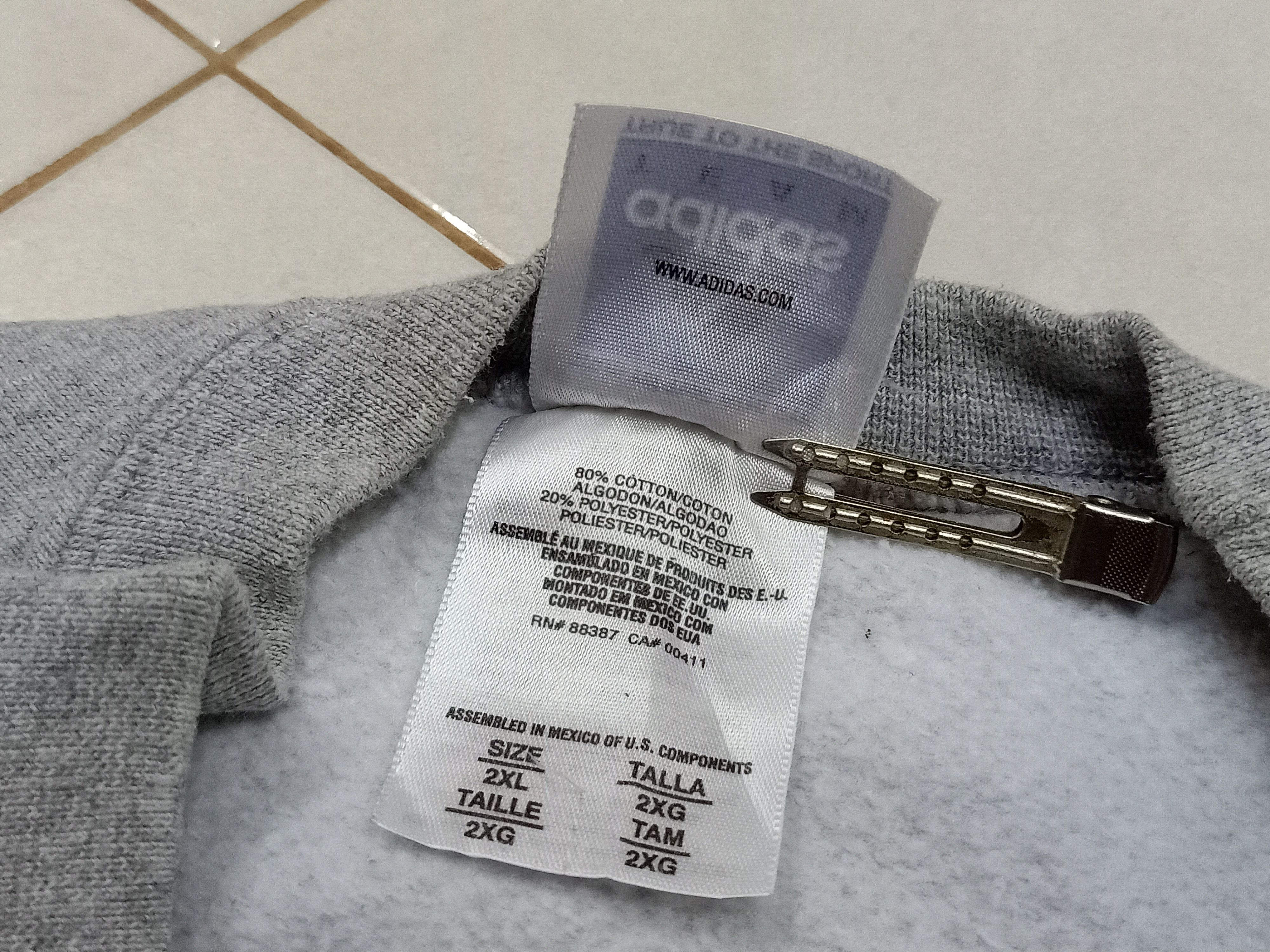 Adidas × New York Yankees ADIDAS X NEW YORK YANKEES Big Logo Gray Sweatshirts Size US XXL / EU 58 / 5 - 8 Thumbnail
