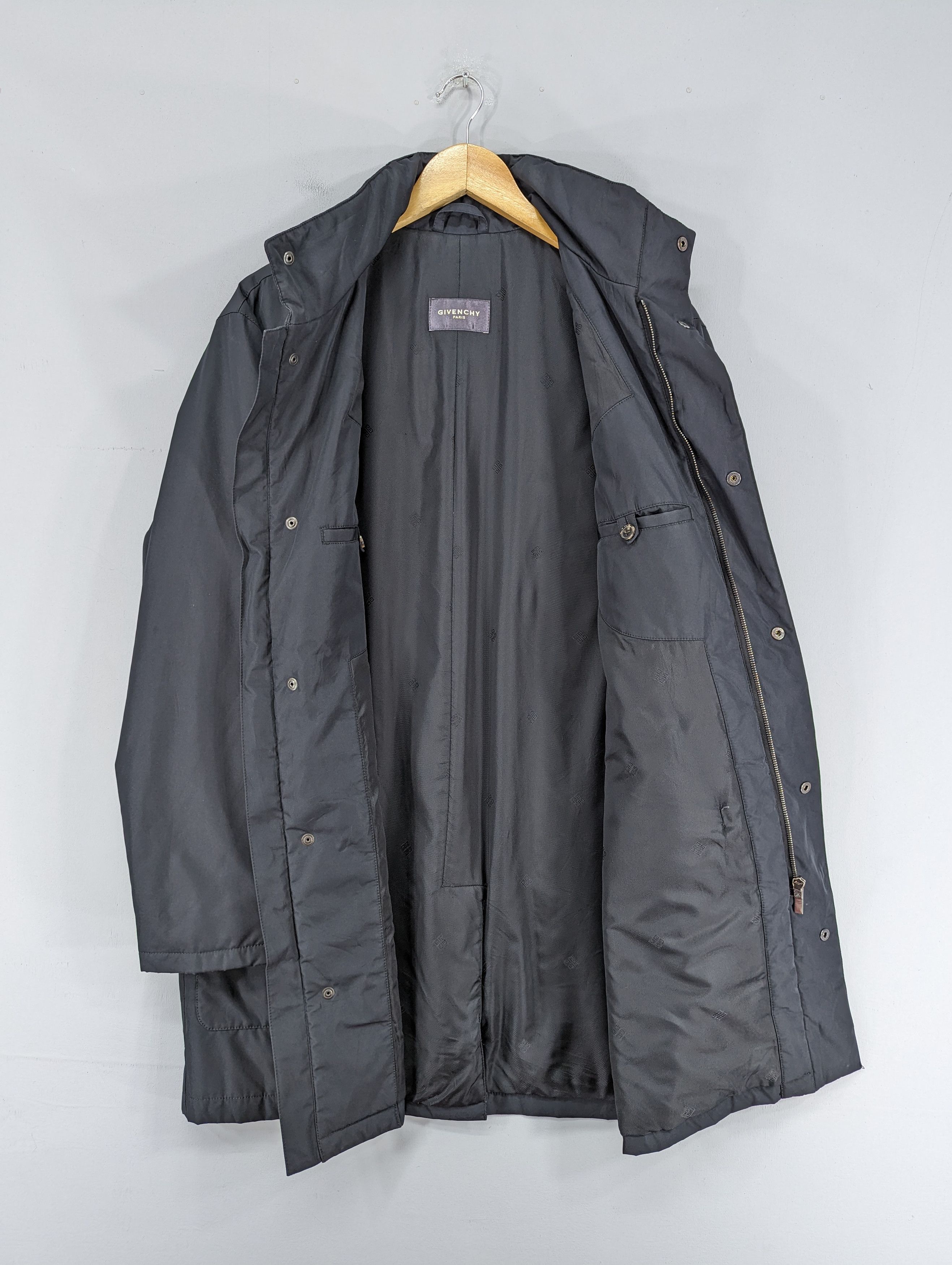 Givenchy 💥RARE💥Vintage Givenchy Long Jacket With Hoodie Size US L / EU 52-54 / 3 - 8 Thumbnail