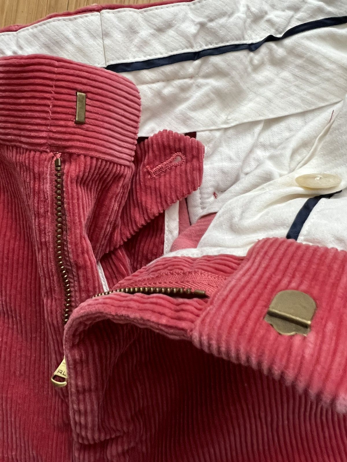 Polo Ralph Lauren Rust Pink polo ralph lauren corduroy pants Size US 32 / EU 48 - 4 Thumbnail