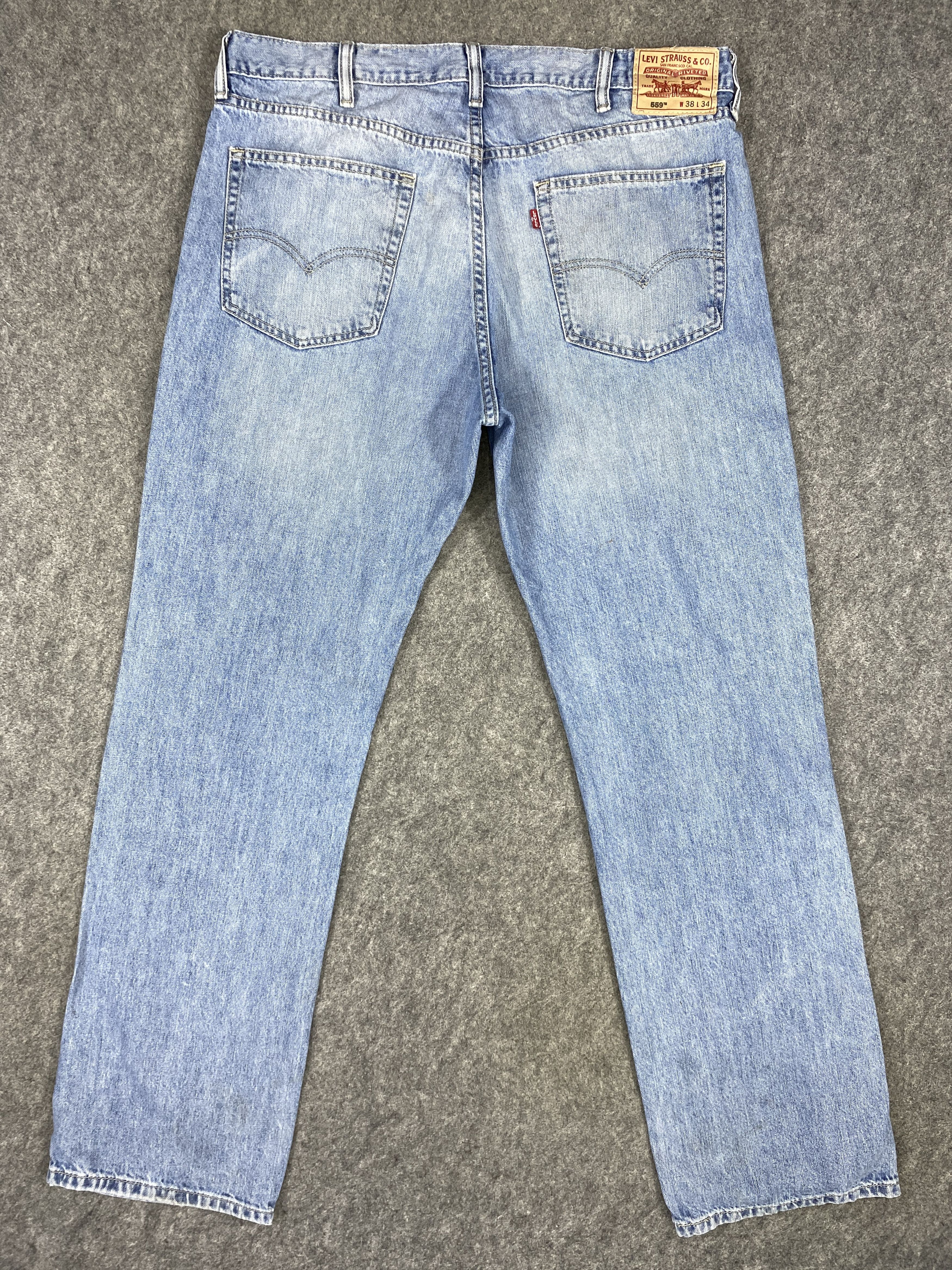 Levi's Mid Blue Vintage Levi's 559 Jeans 38x34.5 Denim -JN1396 Size US 38 / EU 54 - 2 Thumbnail