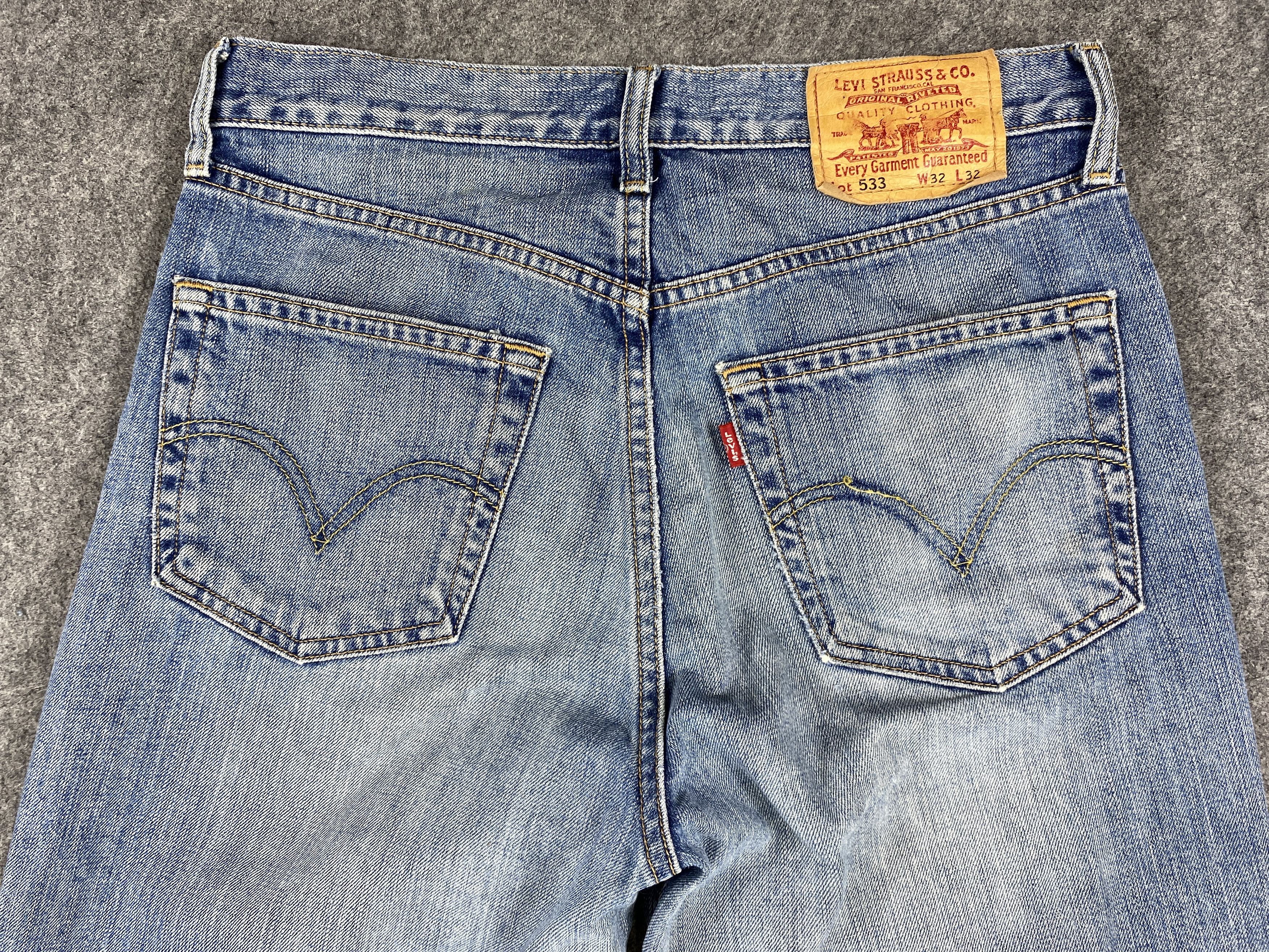 Levi's Mid Blue Vintage Levi's 533 Jeans 31x29.5 Denim -JN1403 Size US 31 - 4 Thumbnail