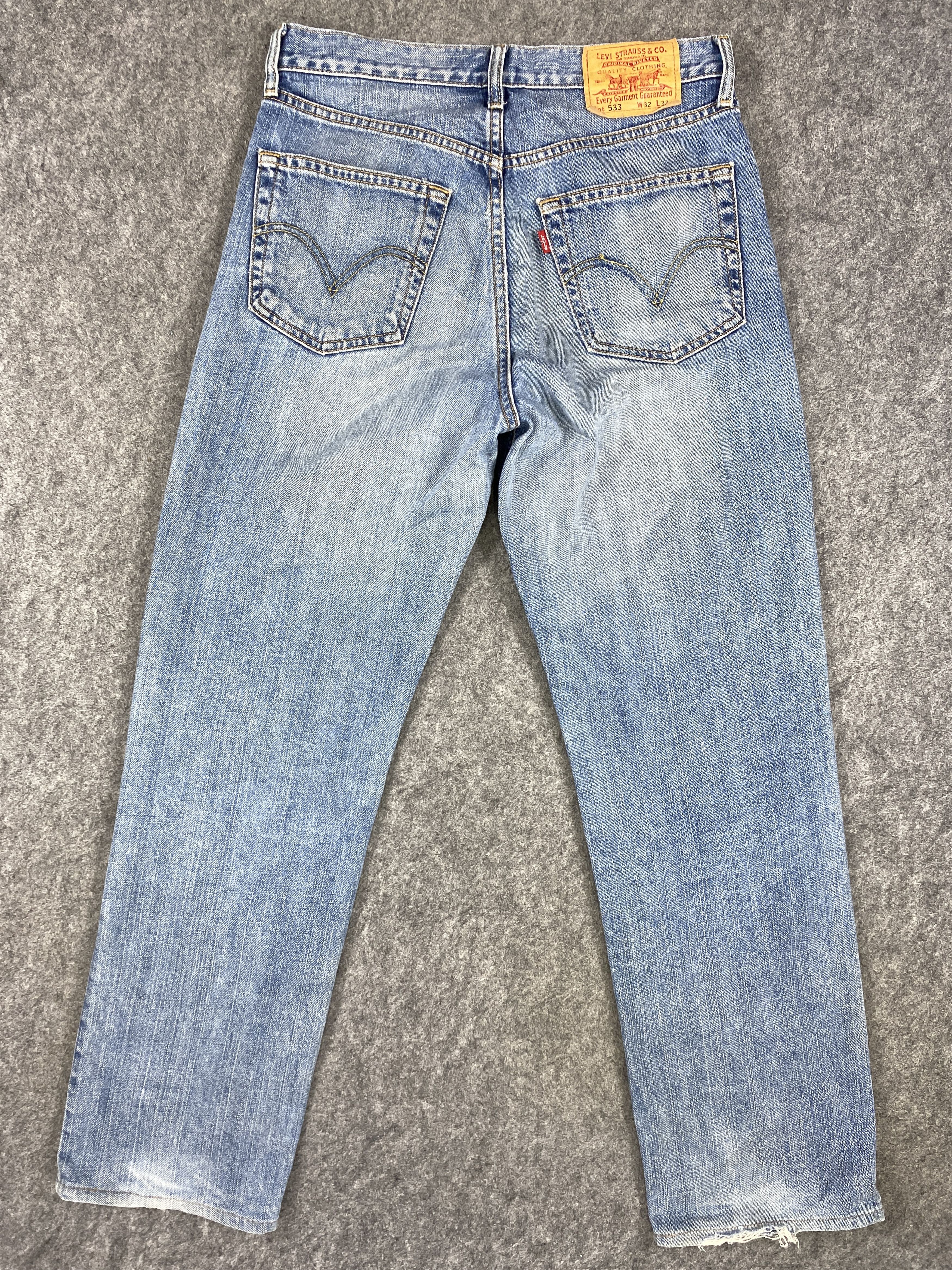 Levi's Mid Blue Vintage Levi's 533 Jeans 31x29.5 Denim -JN1403 Size US 31 - 2 Thumbnail