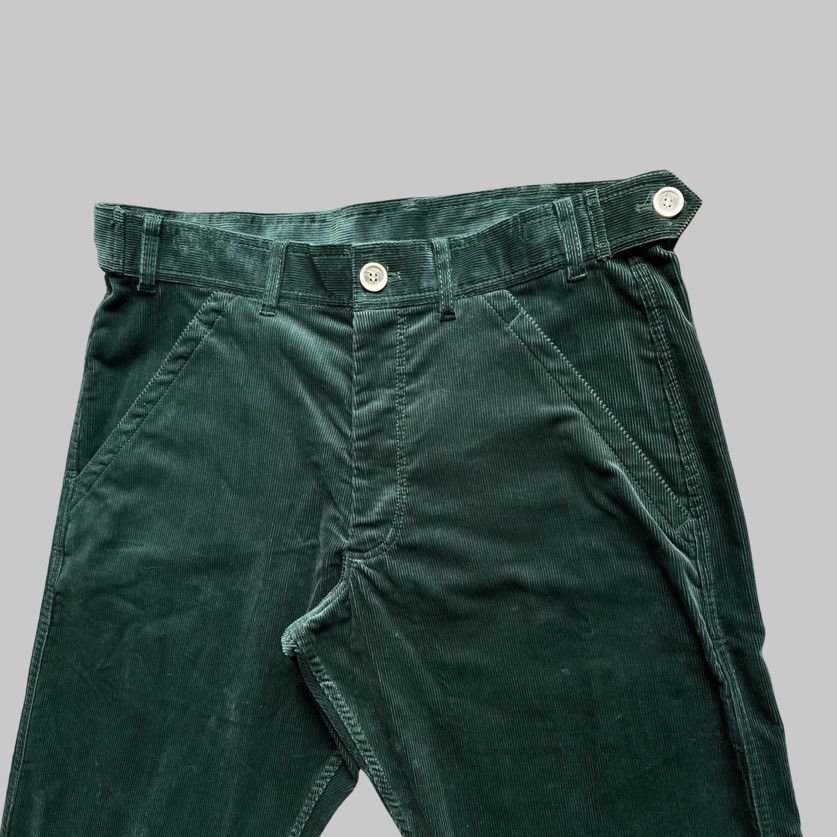 Comme des Garcons Fall 2019 Green Corduroy Oversize Cropped Pants Size US 32 / EU 48 - 3 Thumbnail